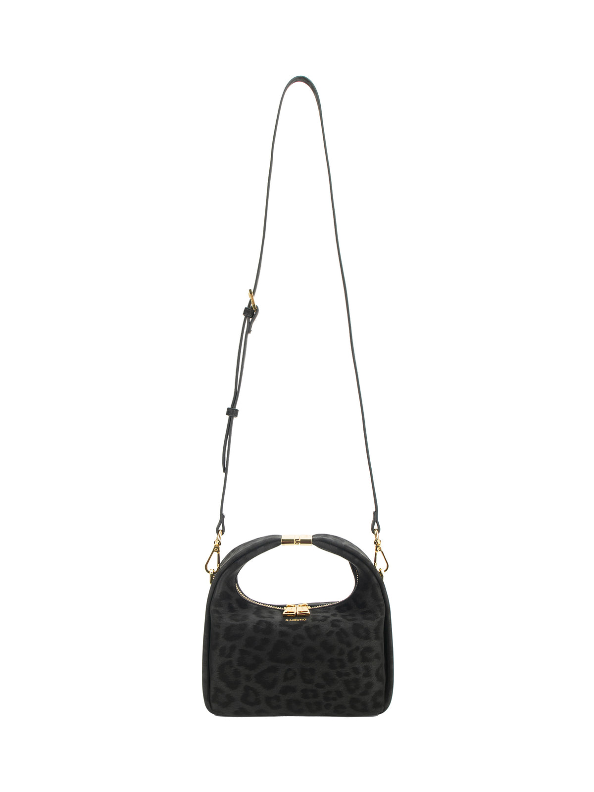 Beatrix  Top Handle Crossbody Bag（3.0） - Black Leopar Print