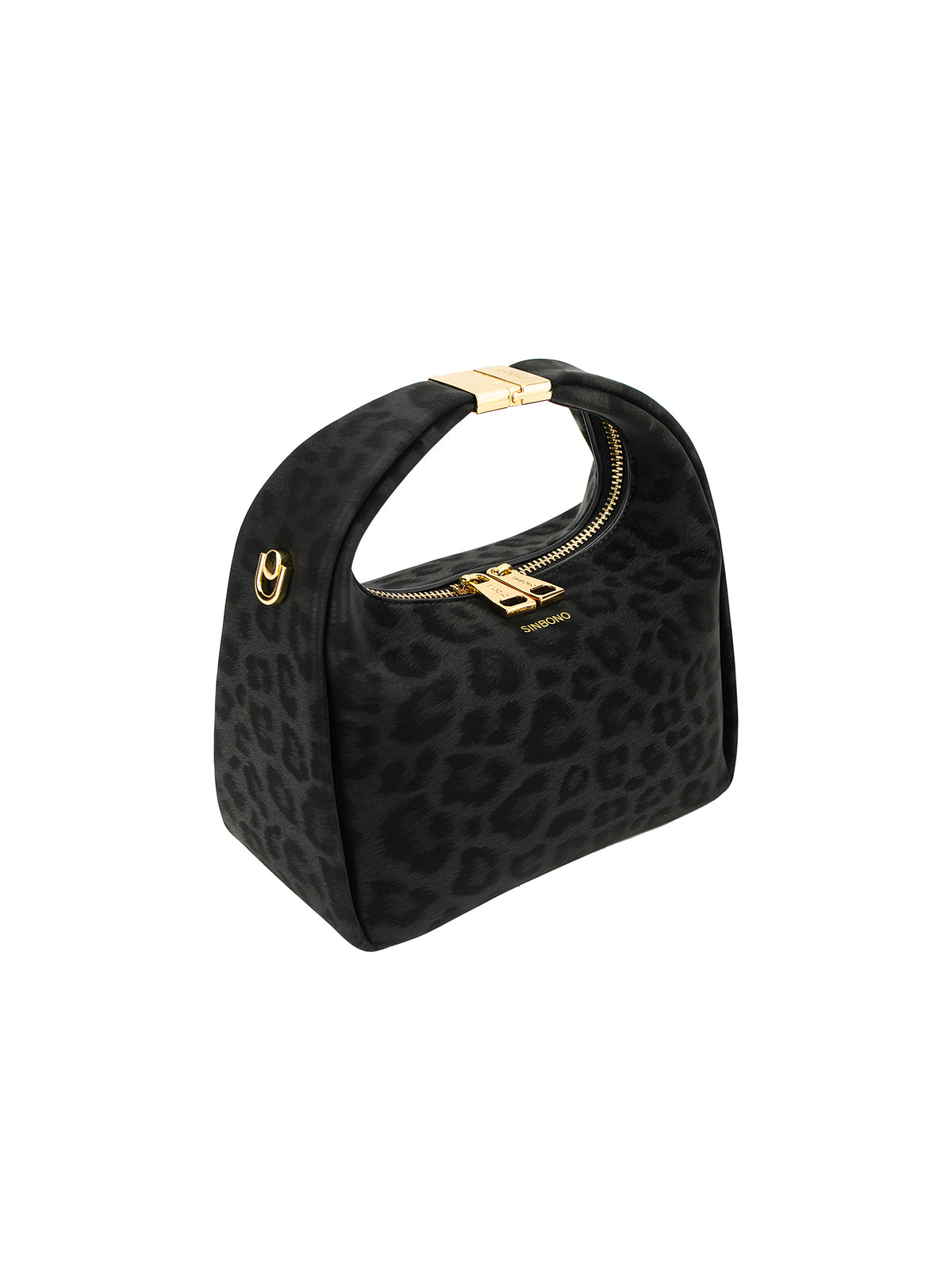 Beatrix  Top Handle Crossbody Bag（3.0） - Black Leopar Print