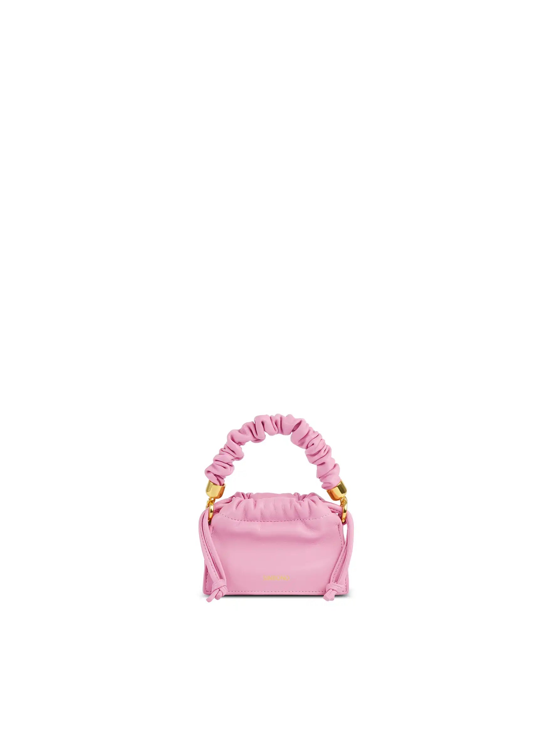 Mini Drawstring Handbag - Pink