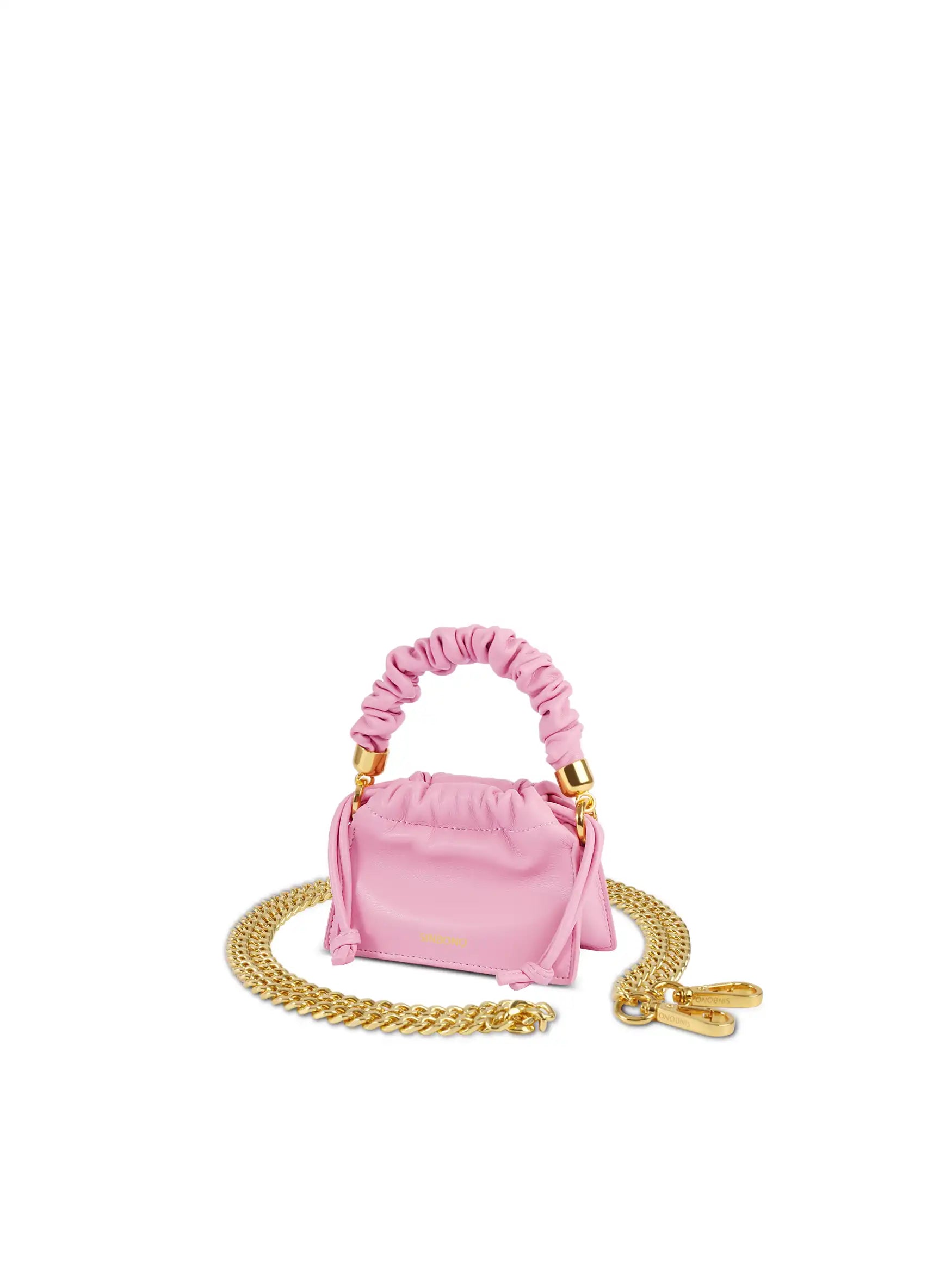 Mini Drawstring Handbag - Pink