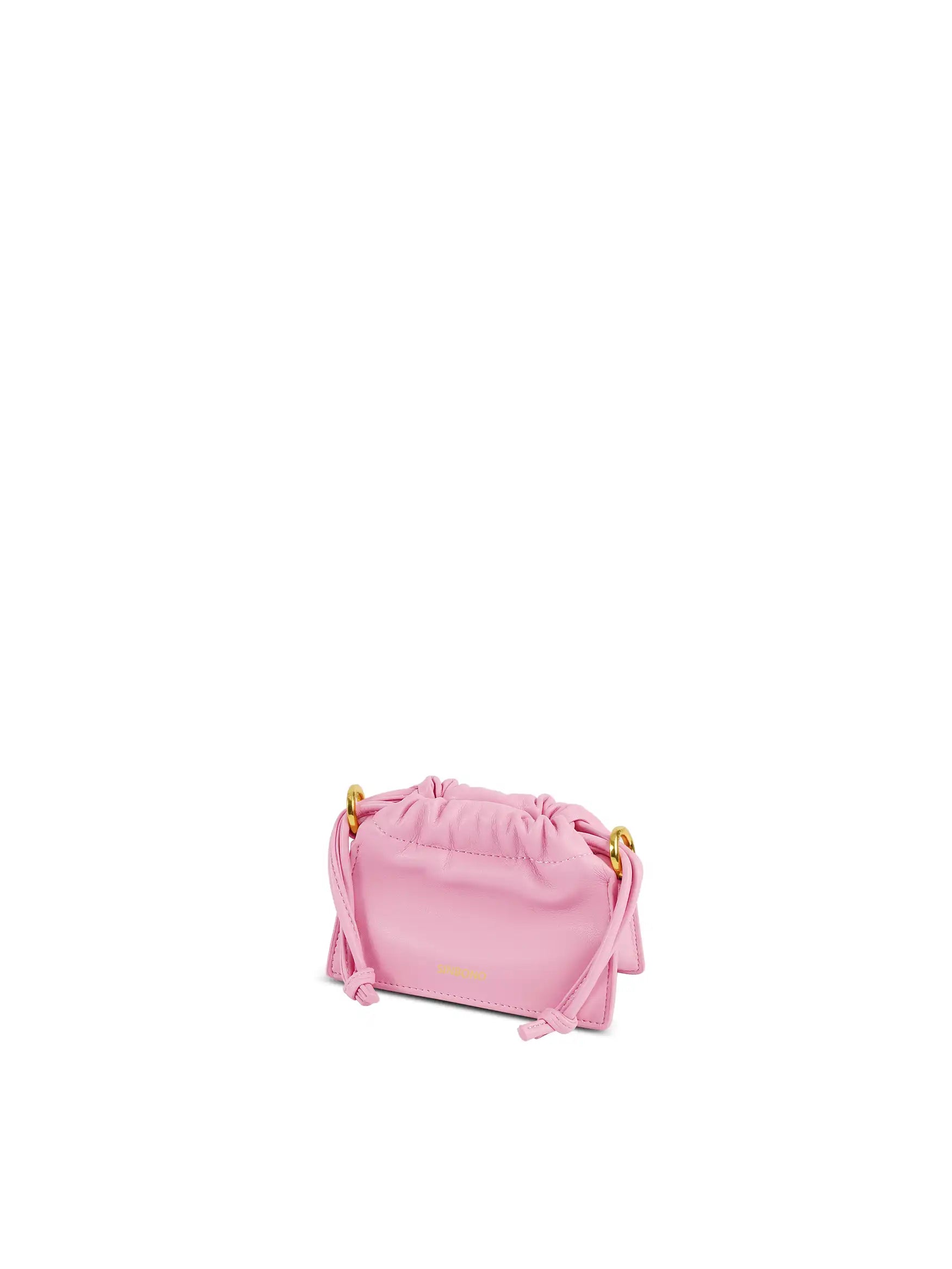 Mini Drawstring Handbag - Pink