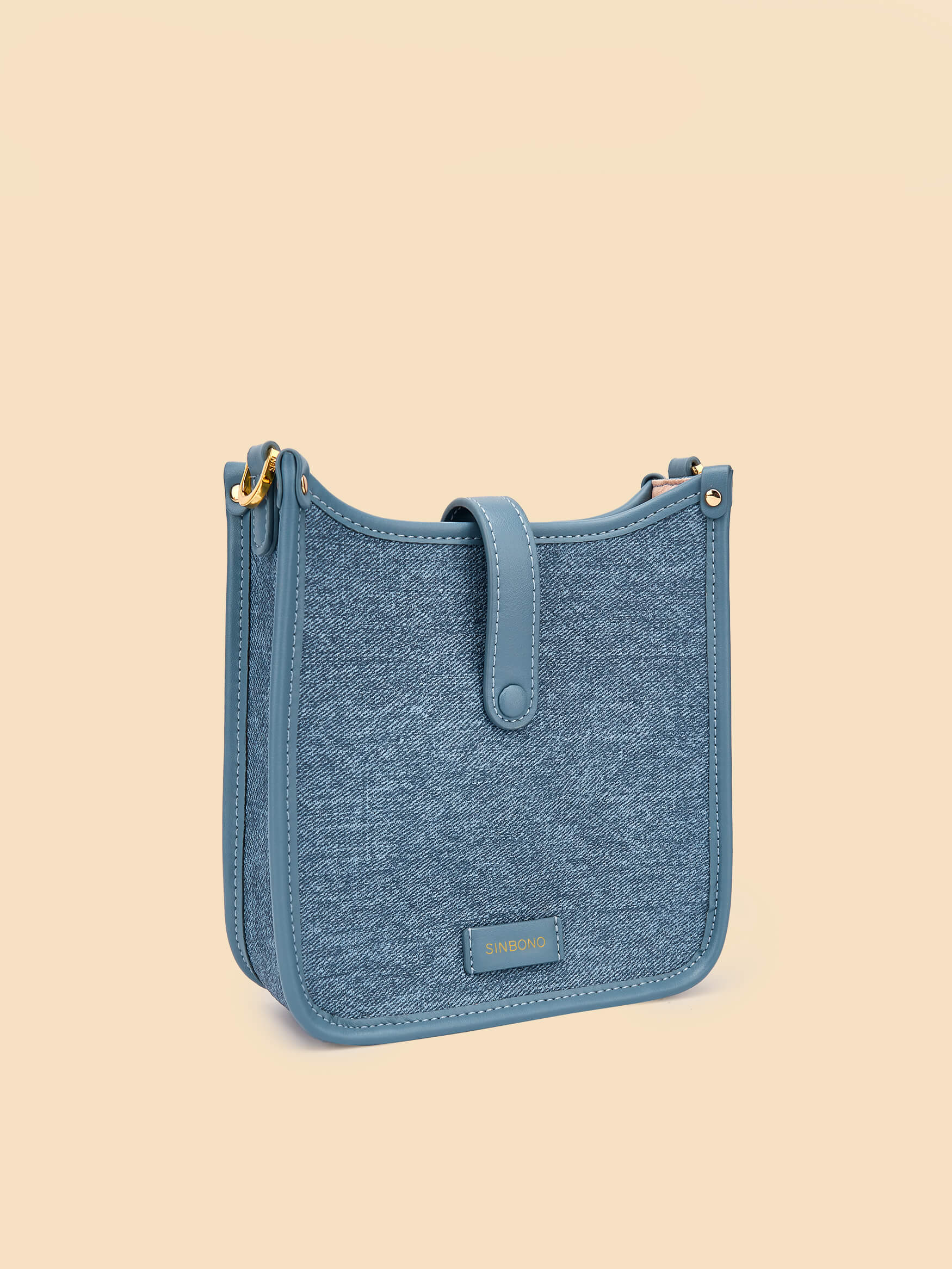 SINBONO Blue Crossbody Bag- High-quality Soft Vegan Leather Bag