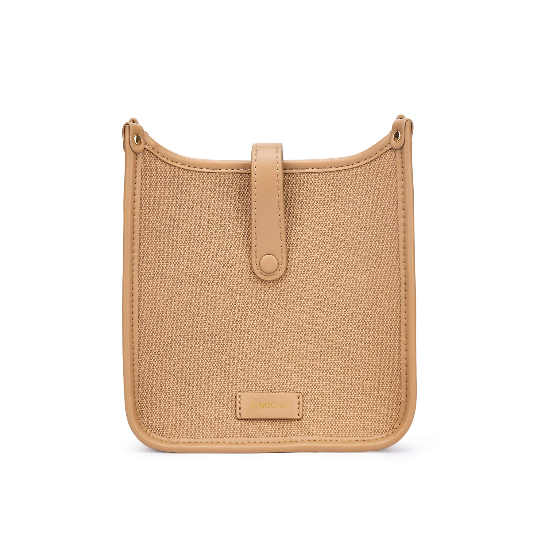 SINBONO Brown Crossbody Bag- High-quality Soft Vegan Leather Bag