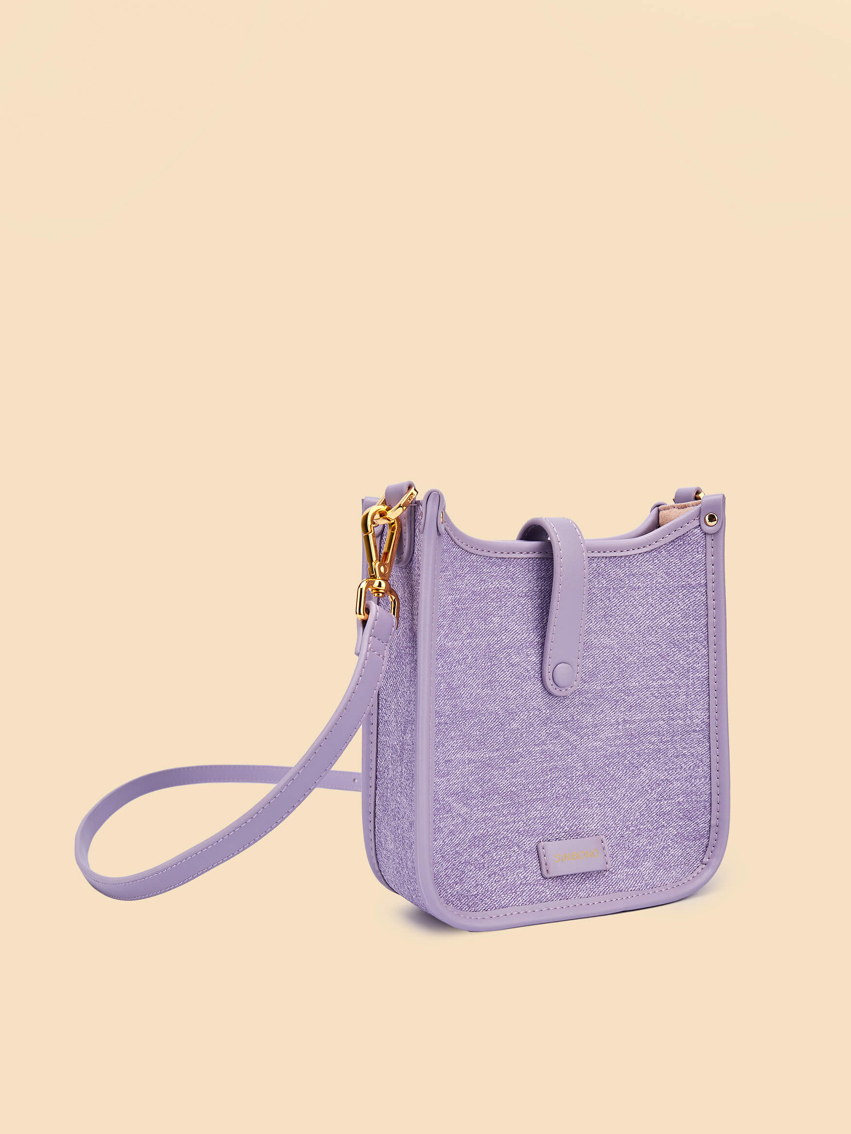 SINBONO Purple Crossbody Bag- High-quality Soft Vegan Leather Bag