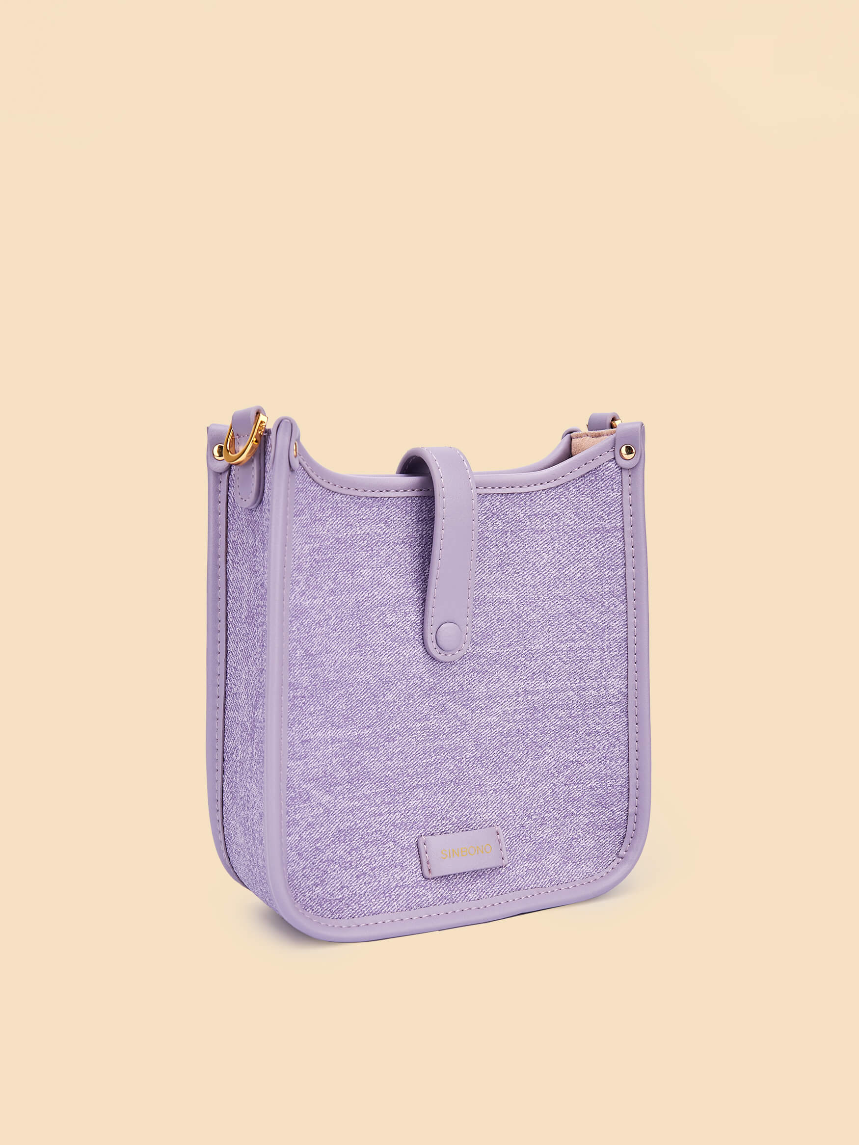 SINBONO Purple Crossbody Bag- High-quality Soft Vegan Leather Bag