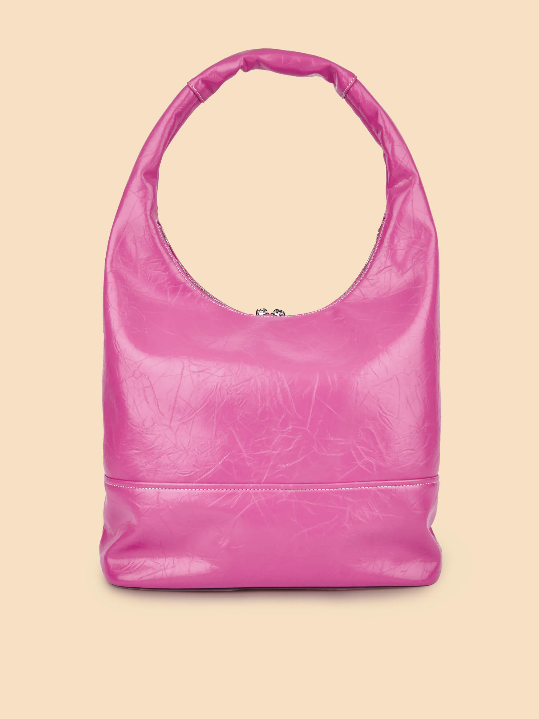 SINBONO Berry Hobo Shoulder Bag  Bright Pink