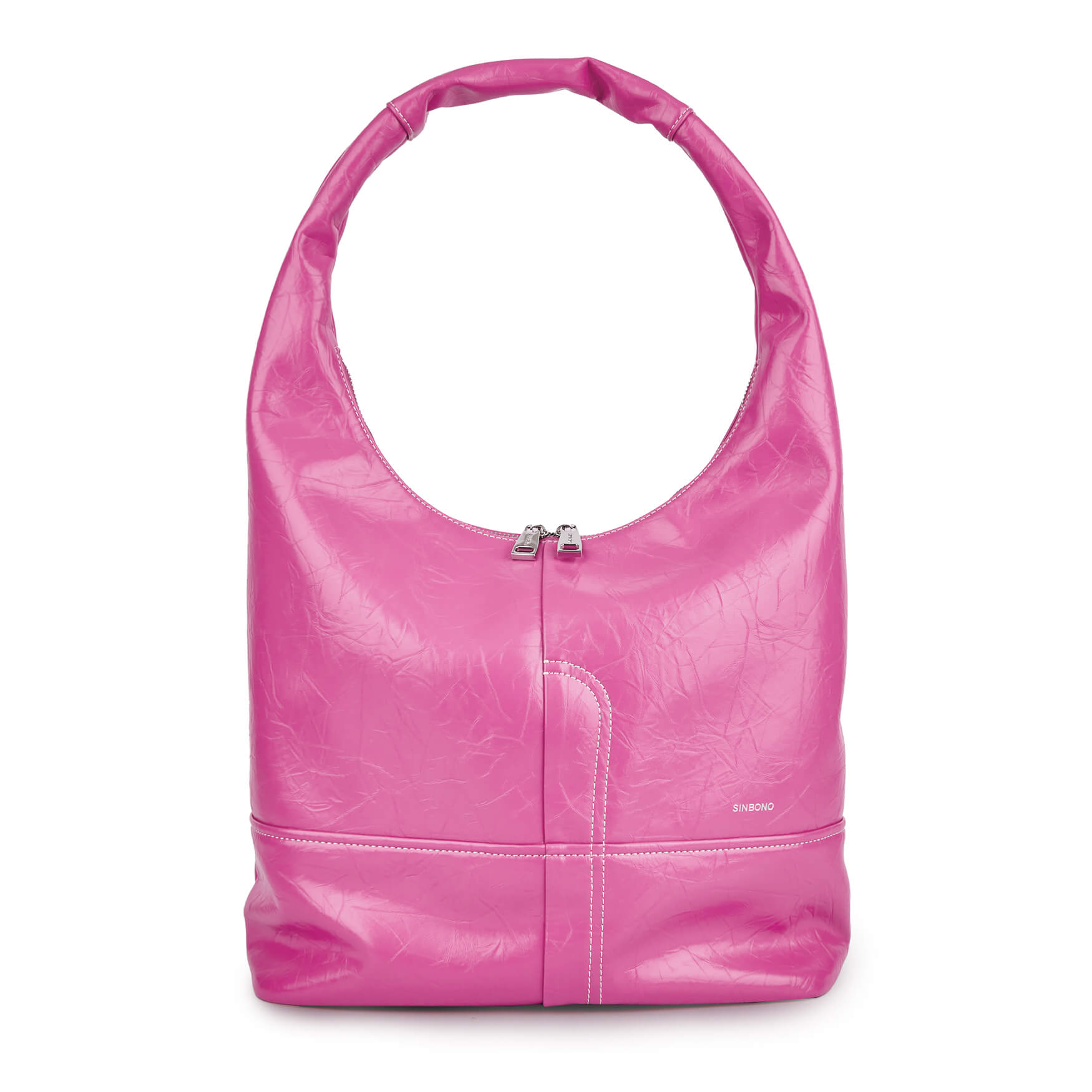 SINBONO Berry Hobo Shoulder Bag  Bright Pink