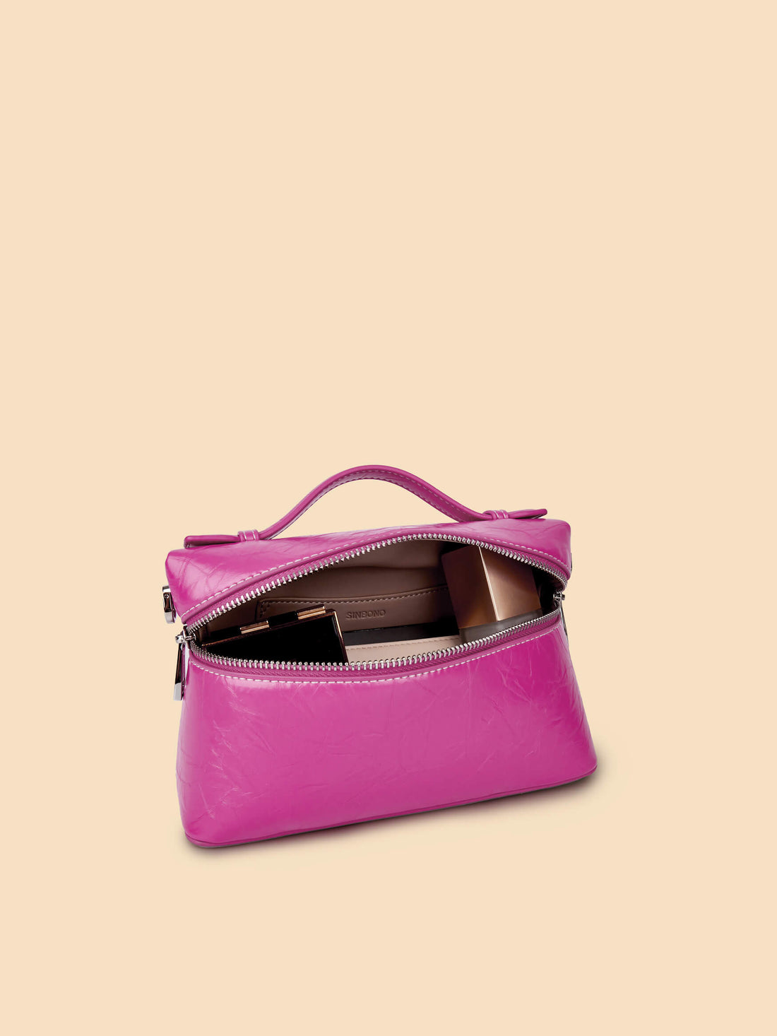 SINBONO Cardi Top Handle Crossbody Bag Bright Pink