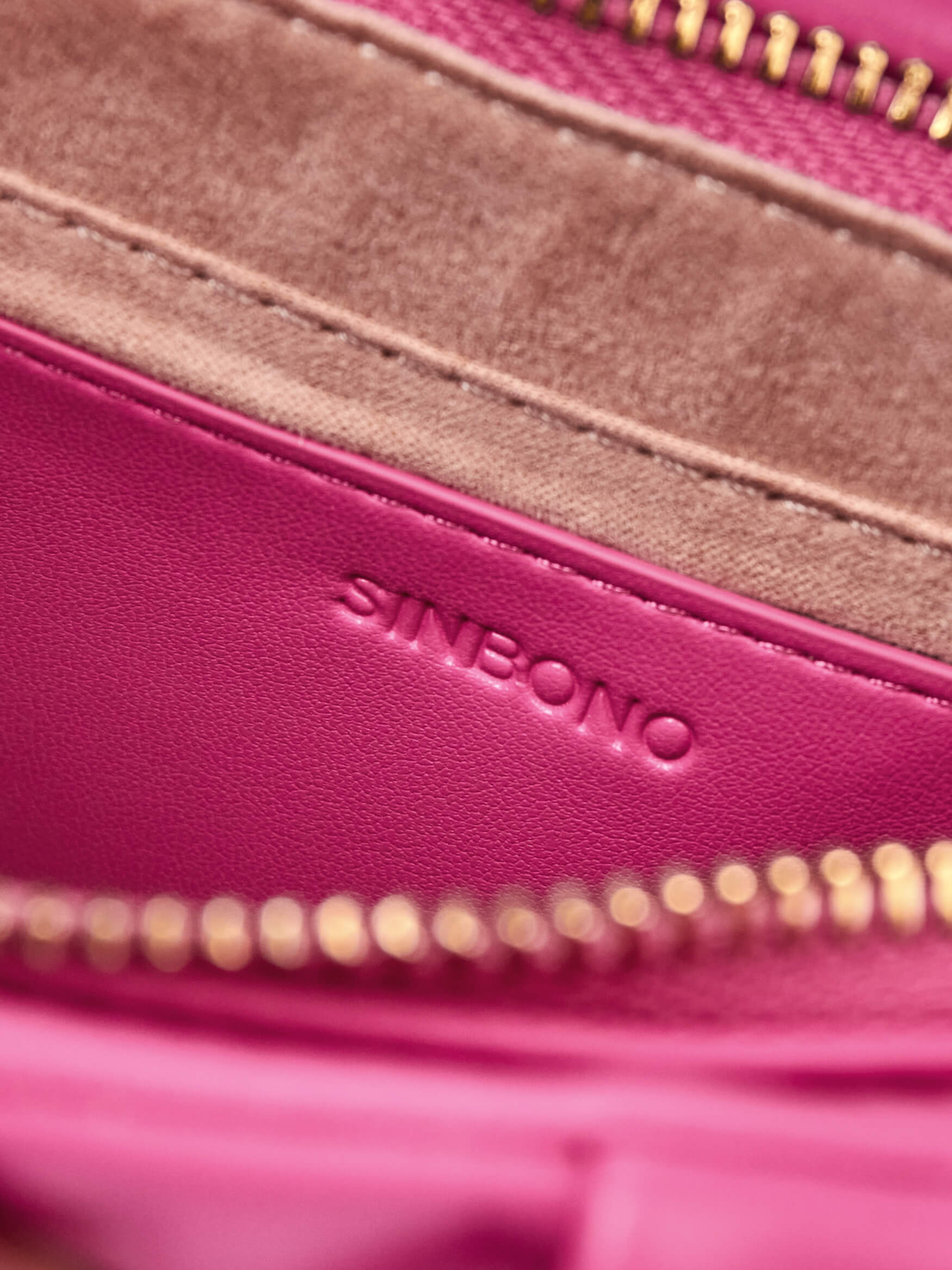 SINBONO Cate Bright Pink Leather Handbags -Vegan Leather Women Bag
