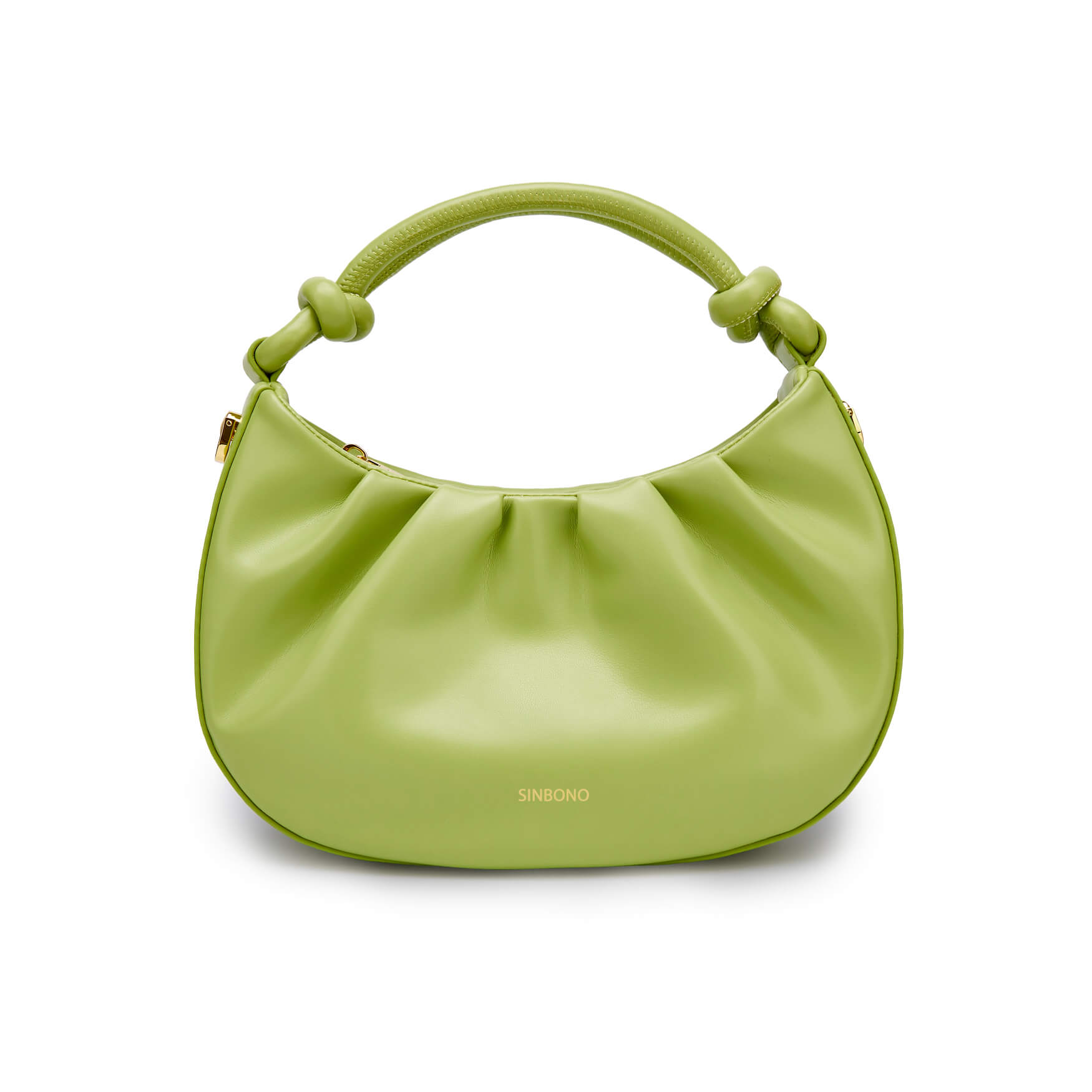 SINBONO Cate Lime Green Leather Handbags -Vegan Leather Women Bag