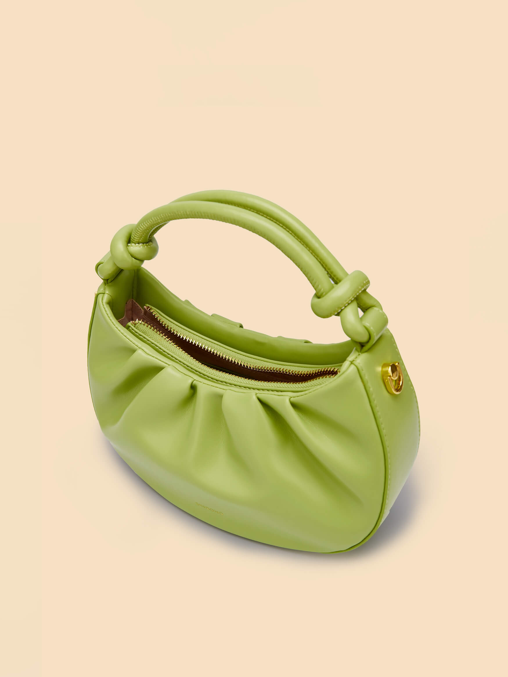 SINBONO Cate Lime Green Leather Handbags -Vegan Leather Women Bag