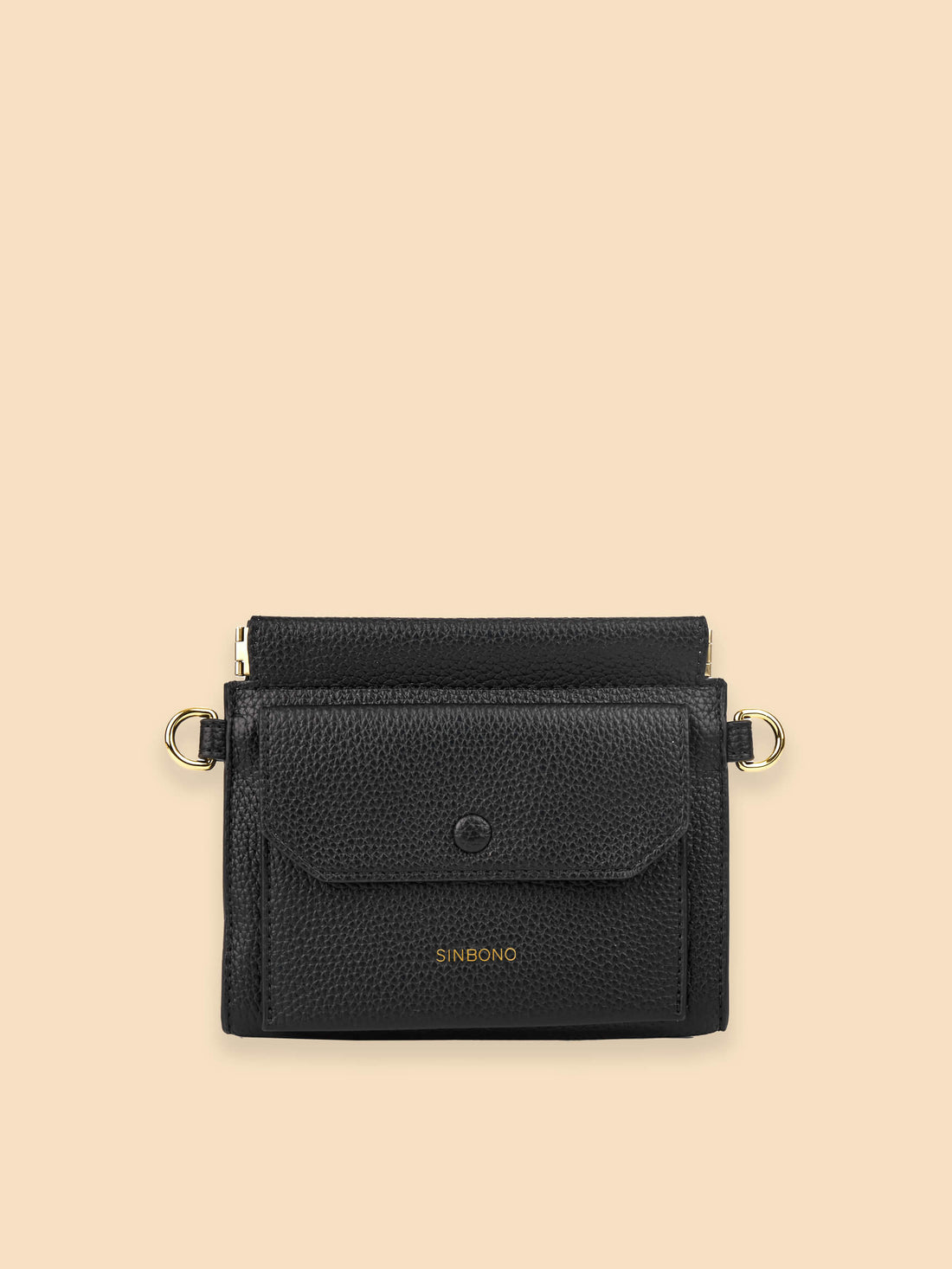 SINBONO Black Crossbody Bag- High-quality Soft Vegan Leather Bag