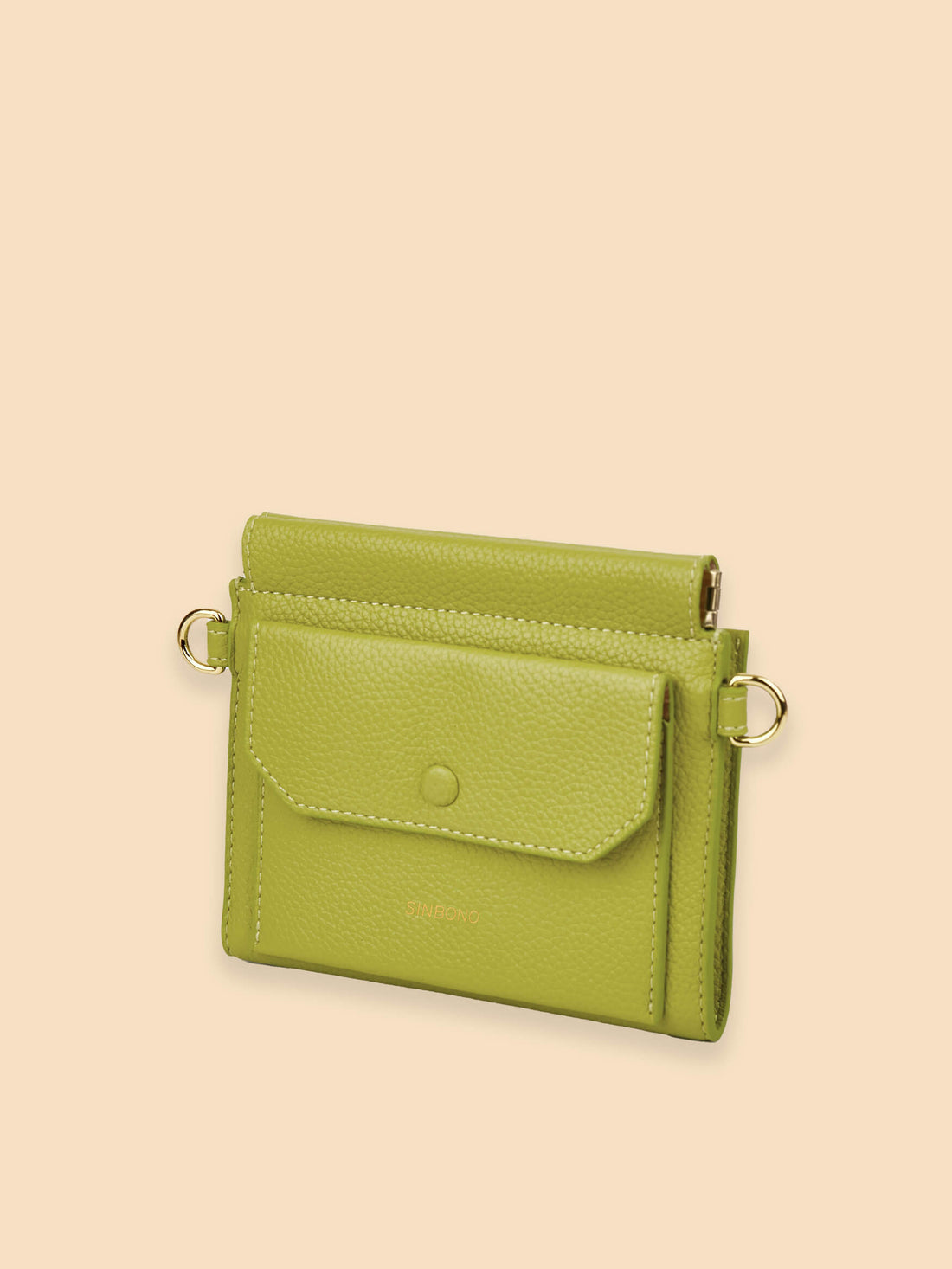 SINBONO  Lime Green Crossbody Bag- High-quality Soft Vegan Leather Bag