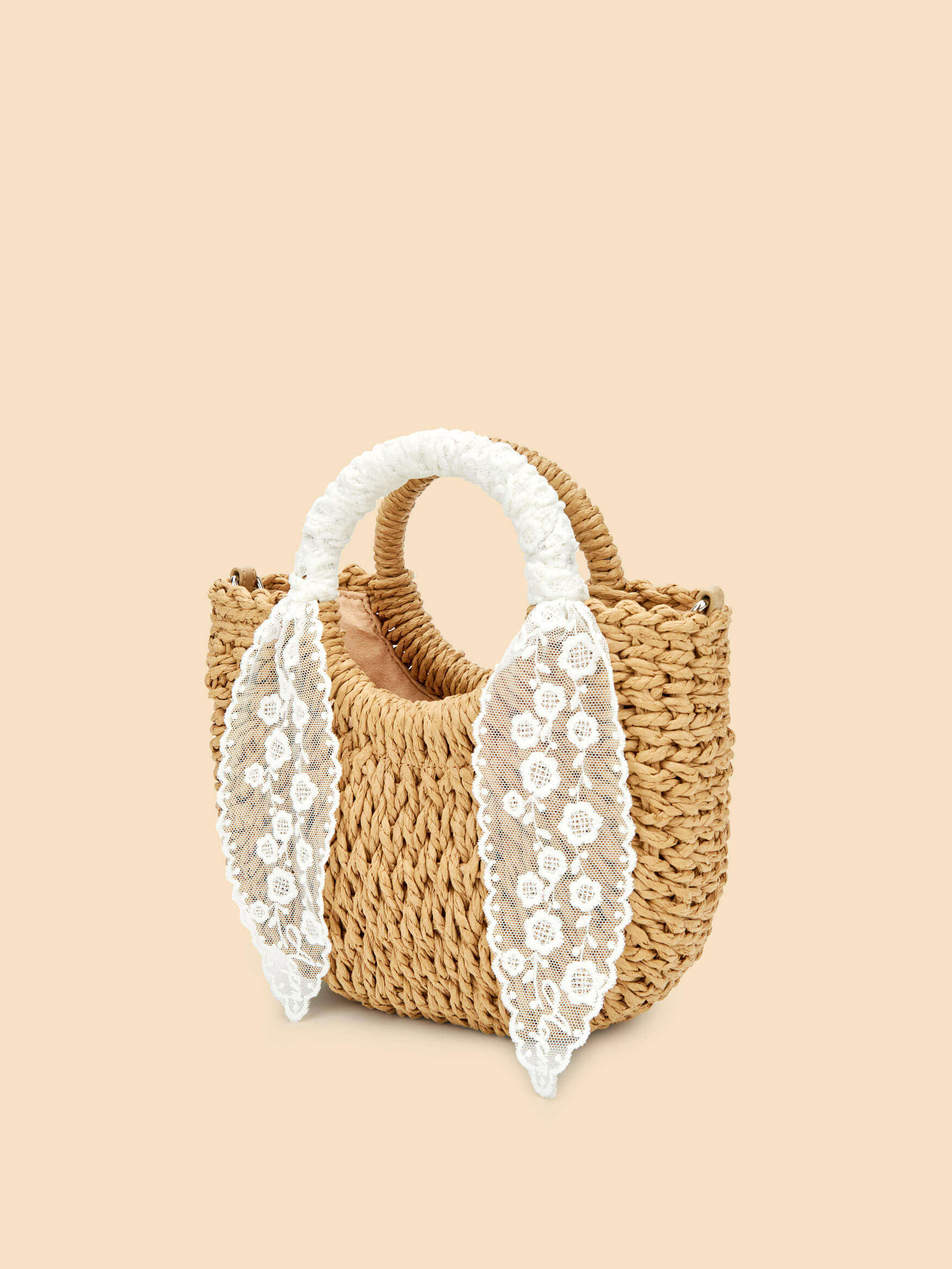 SINBONO Fallon Top Handle Crossbody Bag Beige