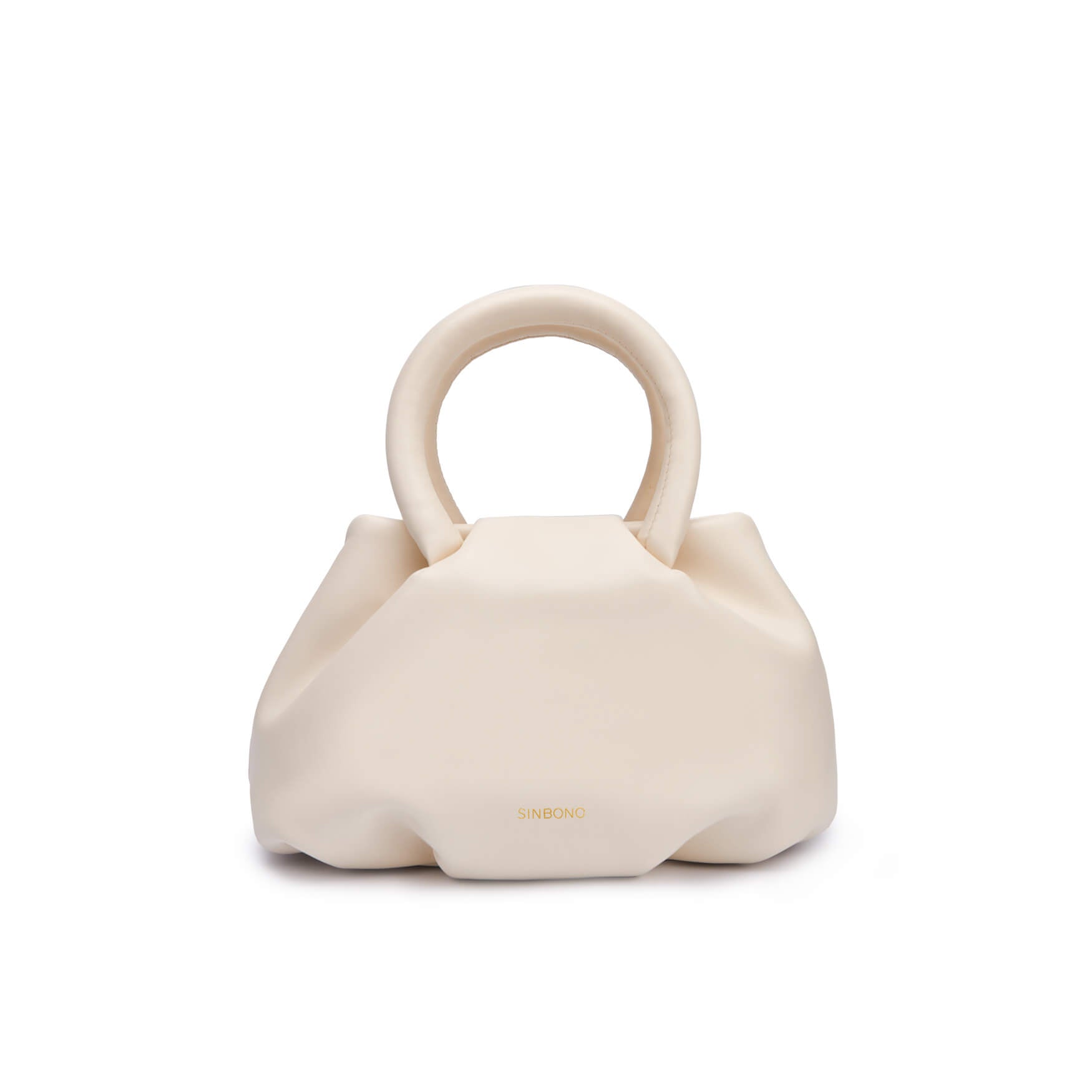 SINBONO Gal Ivory Leather Handbags -Vegan Leather Women Bag