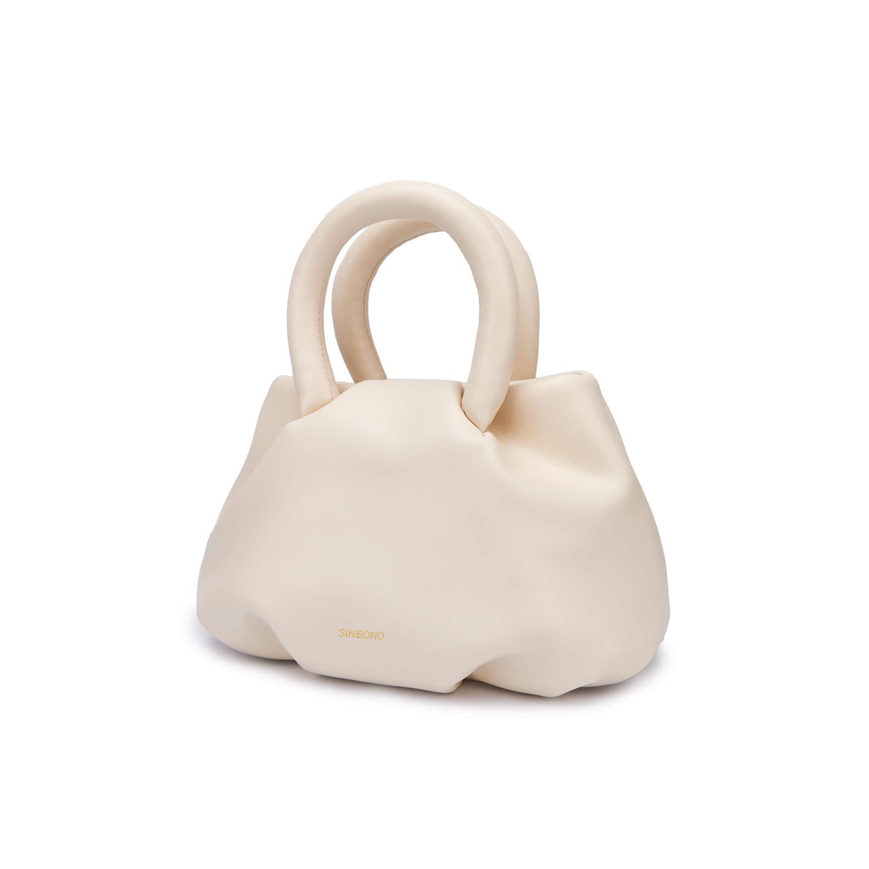 SINBONO Gal Ivory Leather Handbags -Vegan Leather Women Bag