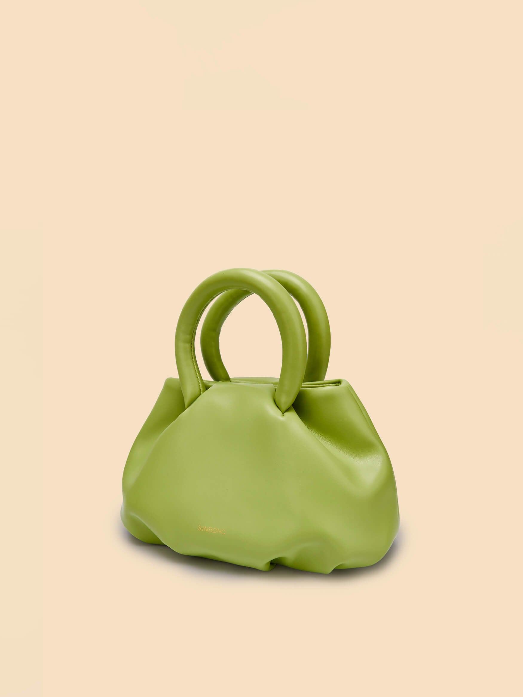 SINBONO Gal Lime Green Leather Handbags -Vegan Leather Women Bag