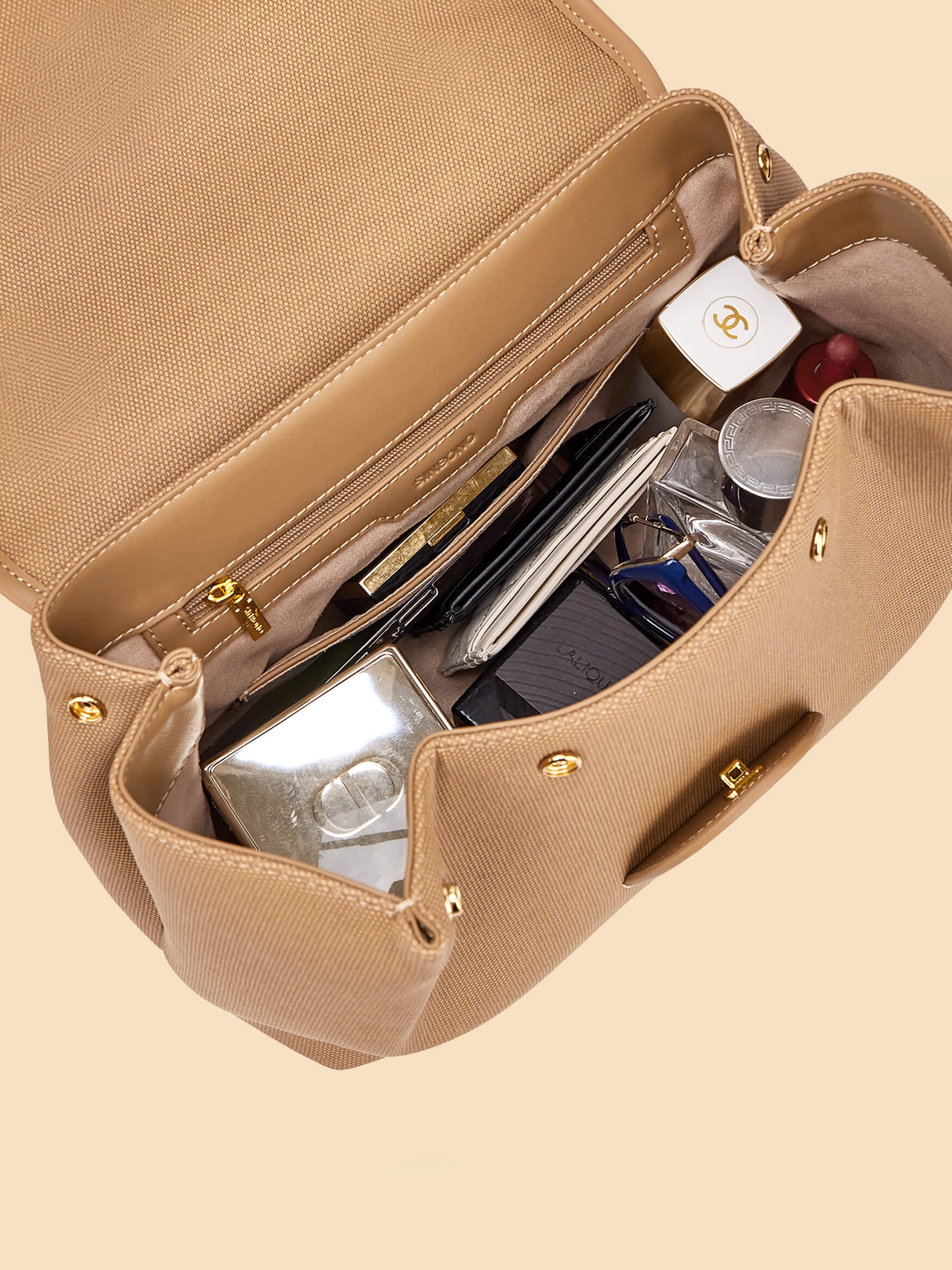 SINBONO Brown Crossbody Bag- High-quality Soft Vegan Leather Bag