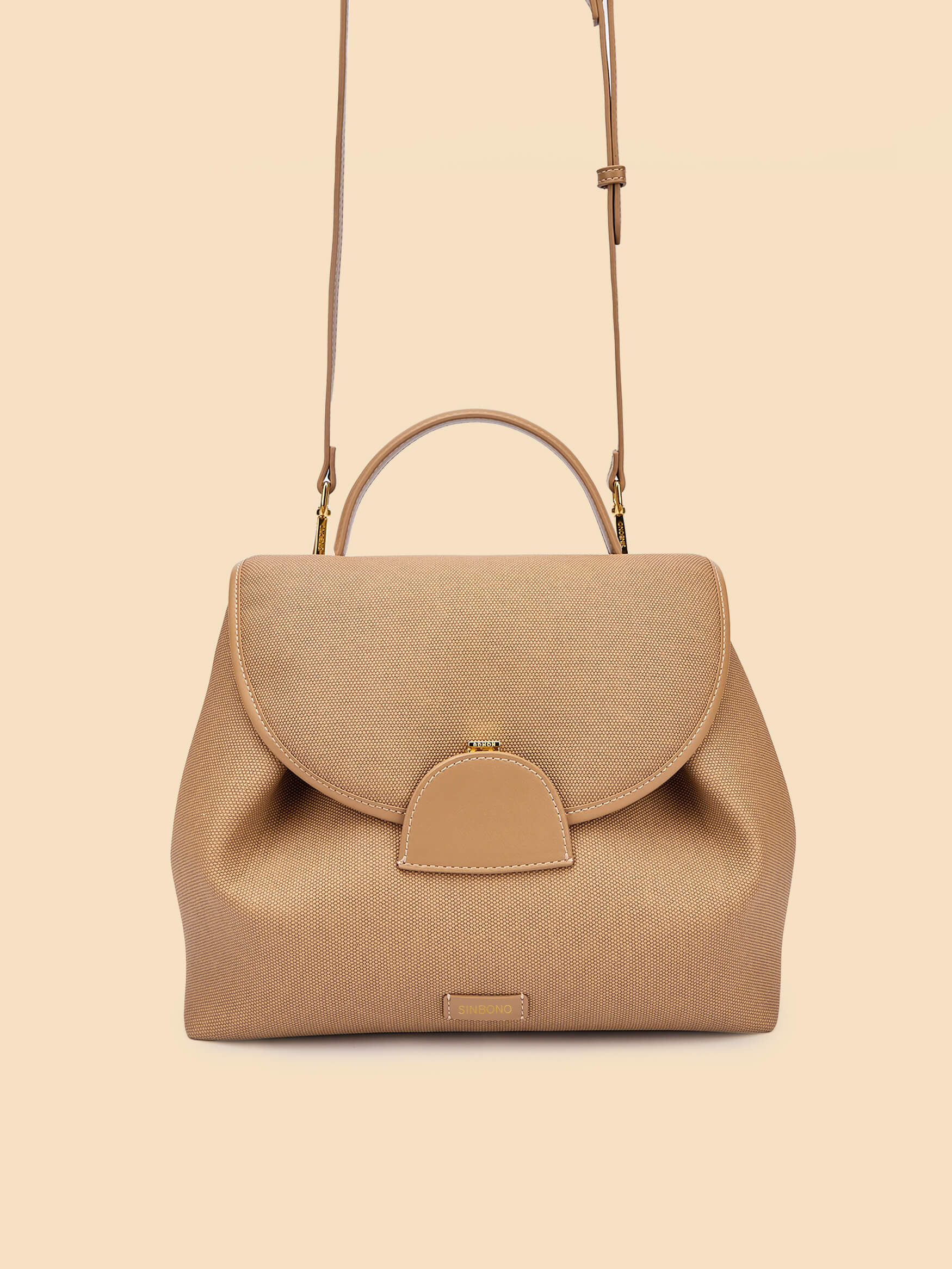 SINBONO Brown Crossbody Bag- High-quality Soft Vegan Leather Bag