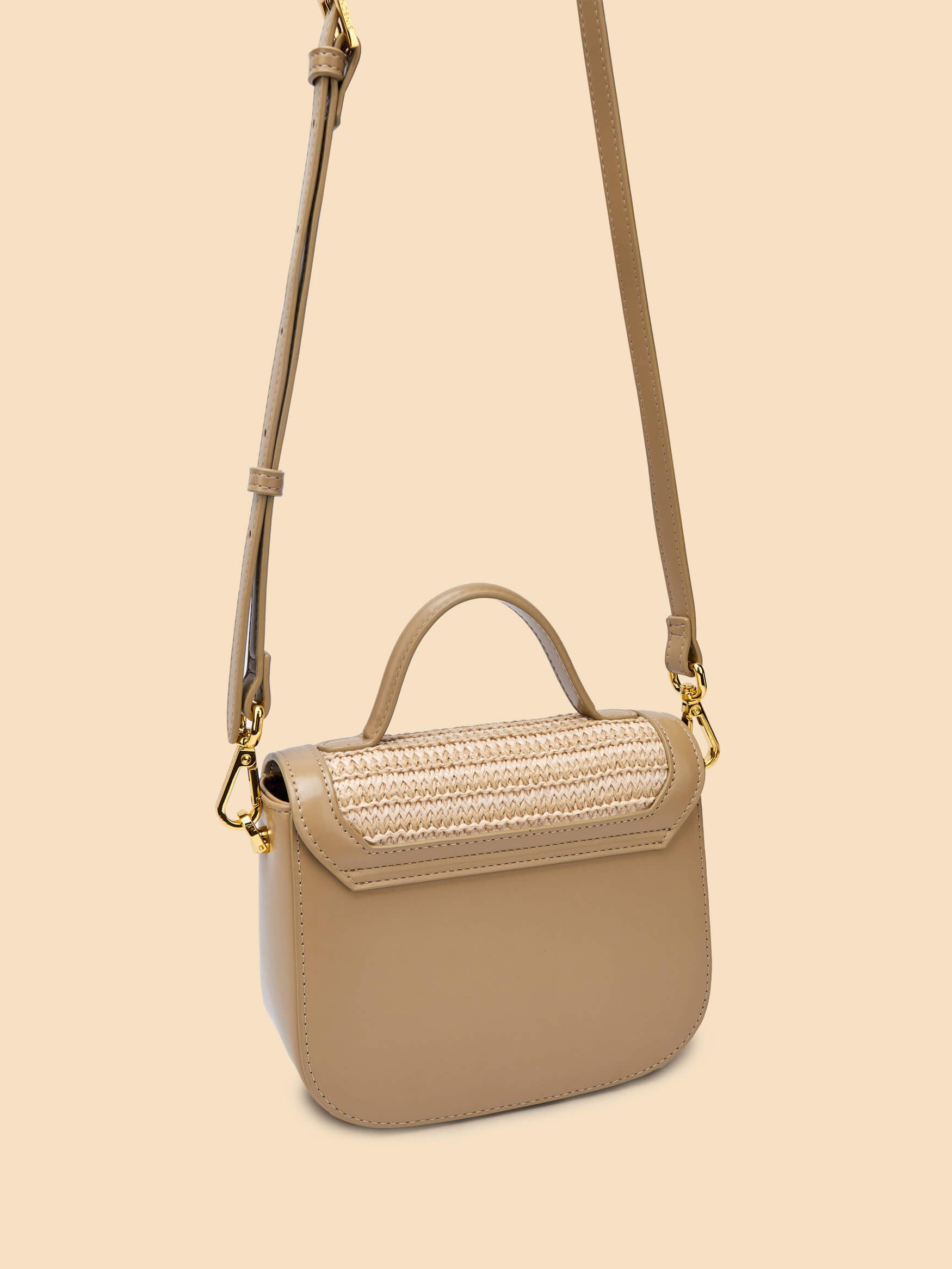SINBONO Grace Top Handle Crossbody Bag Beige