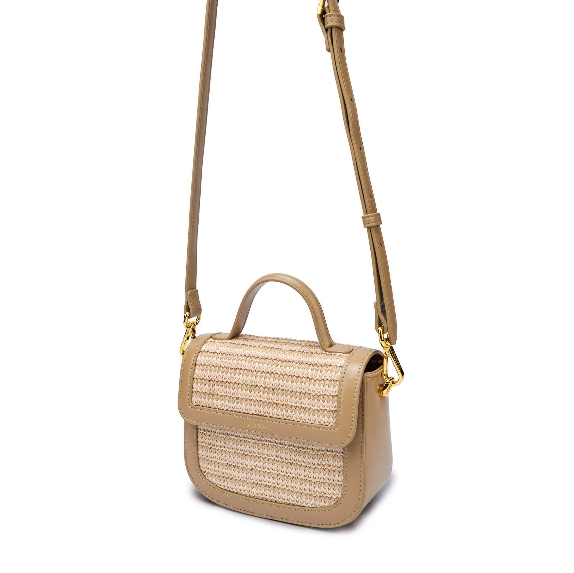 SINBONO Grace Top Handle Crossbody Bag Beige