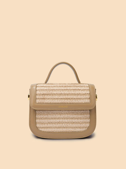 SINBONO Grace Top Handle Crossbody Bag Beige