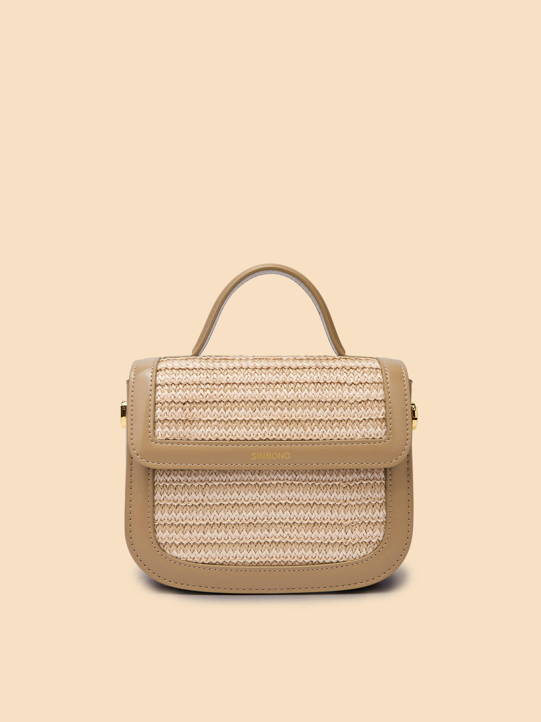 SINBONO Grace Top Handle Crossbody Bag Beige