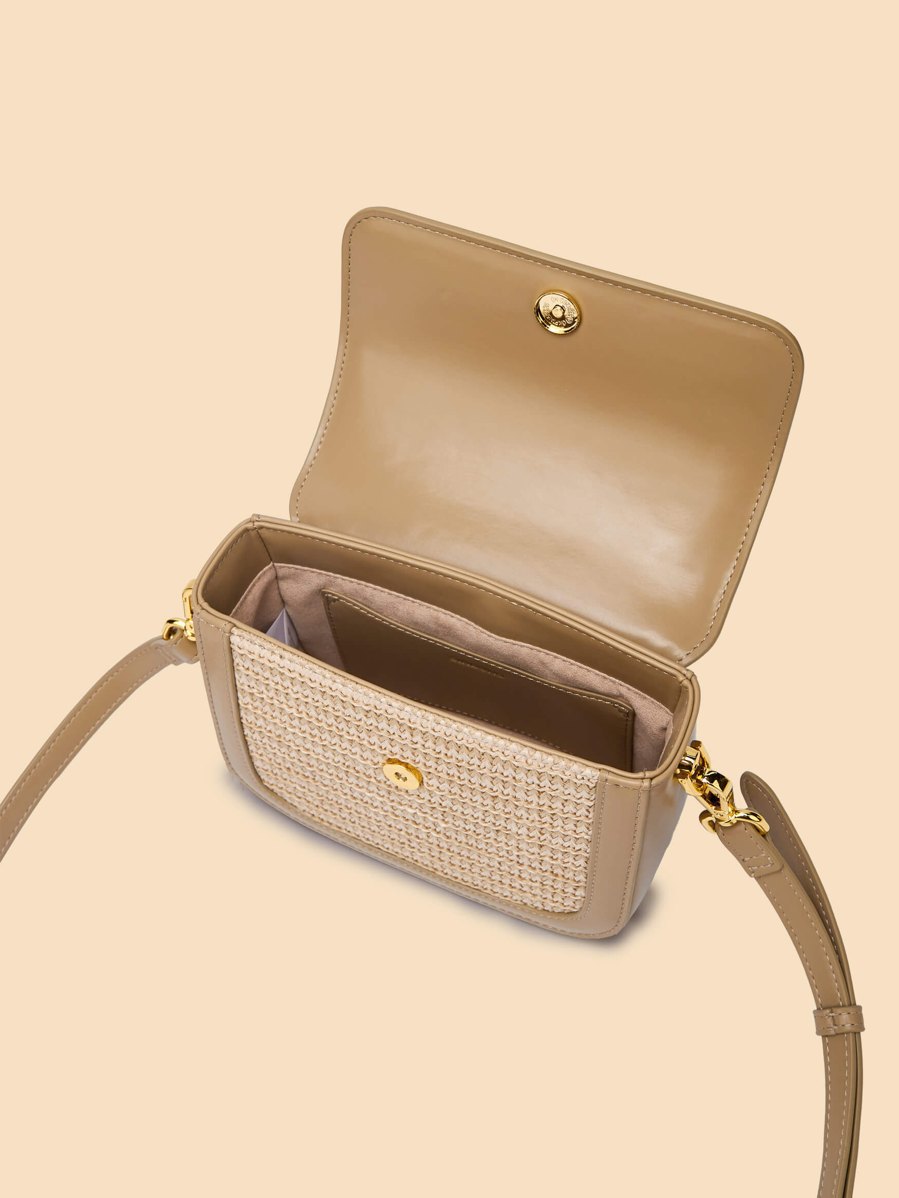 SINBONO Grace Top Handle Crossbody Bag Beige