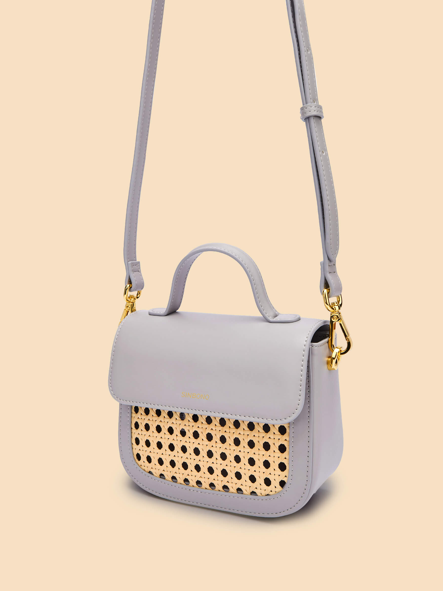 SINBONO Grace Top Handle Crossbody Bag Gray