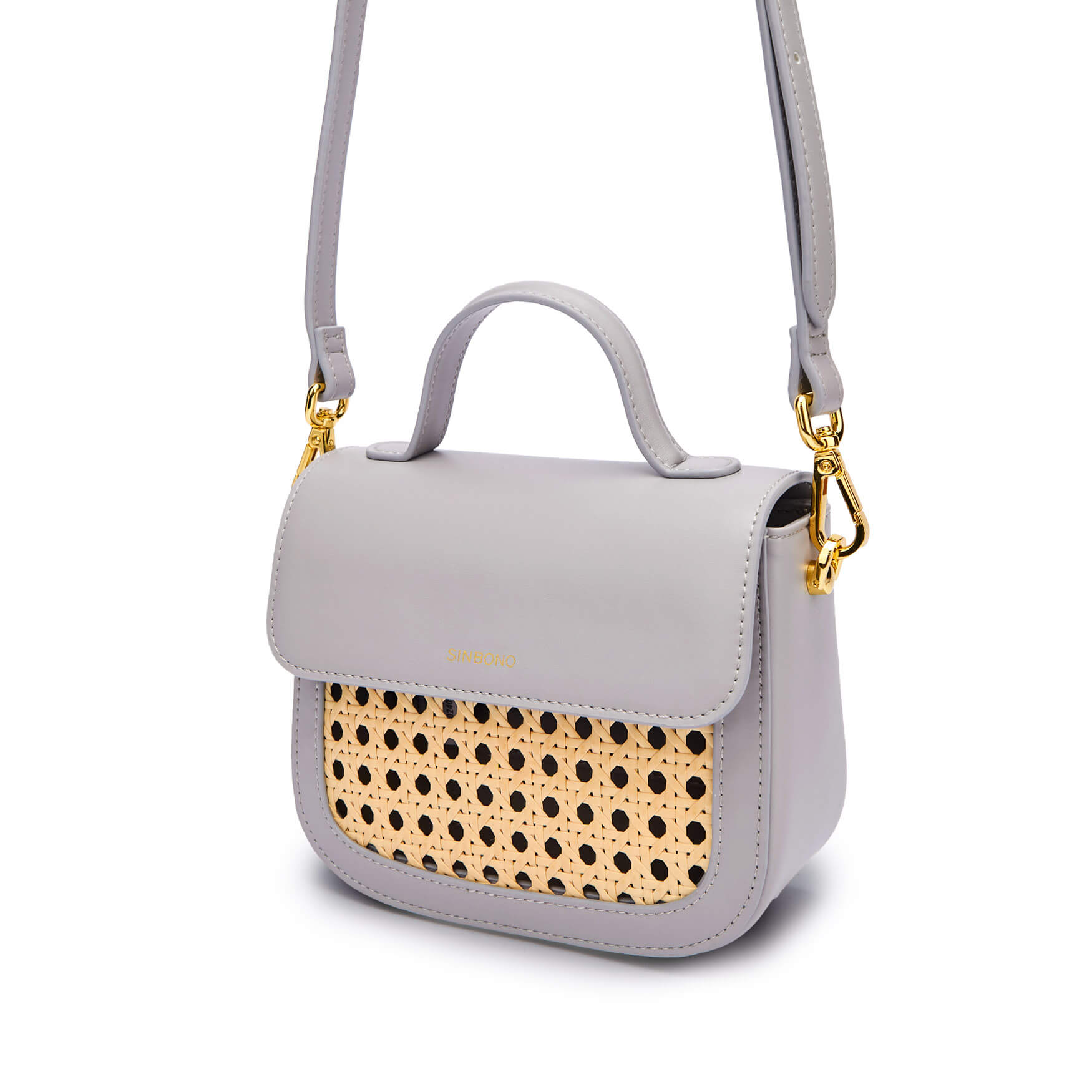 SINBONO Grace Top Handle Crossbody Bag Gray