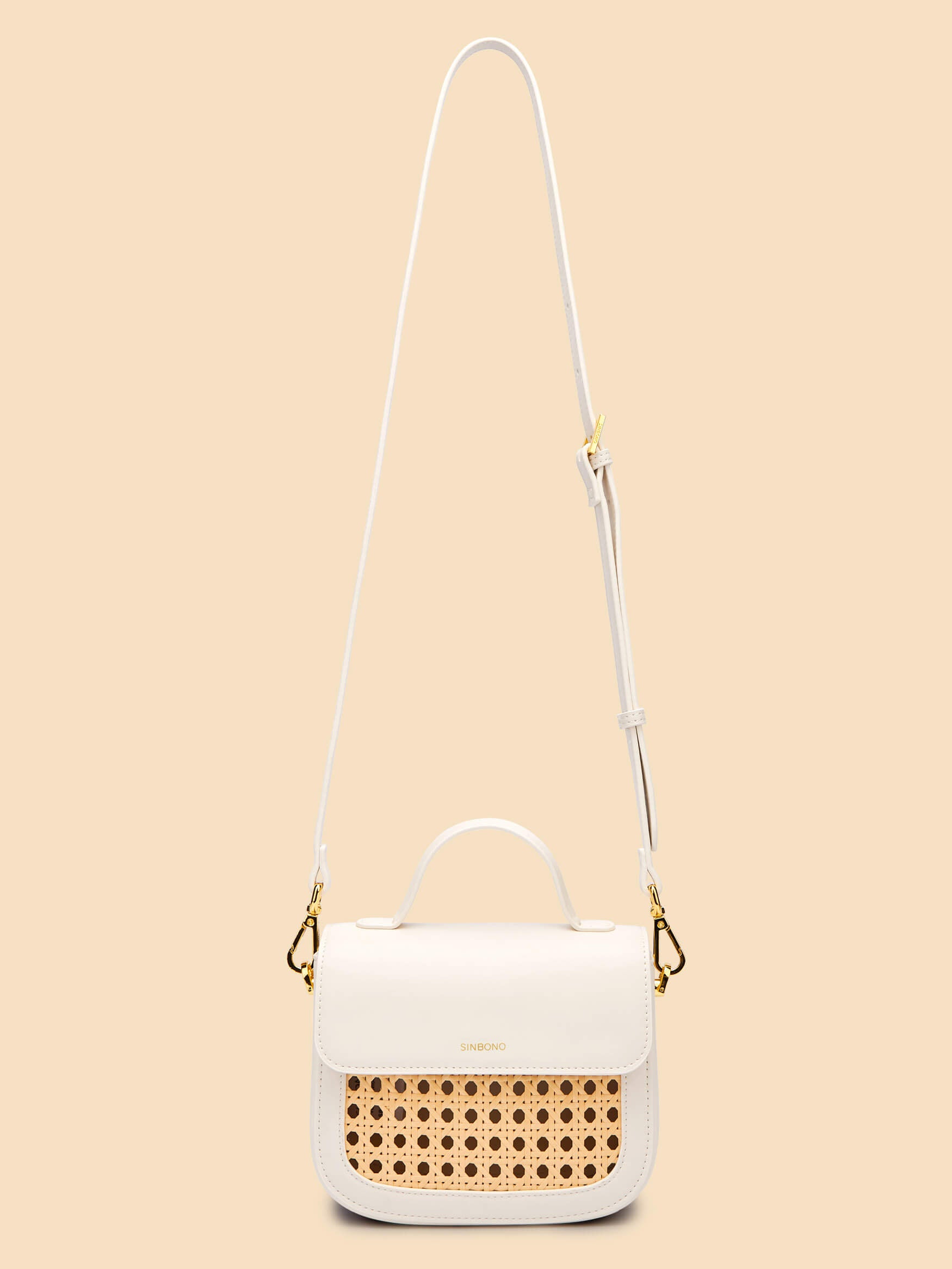 SINBONO Grace Top Handle Crossbody Bag Ivory