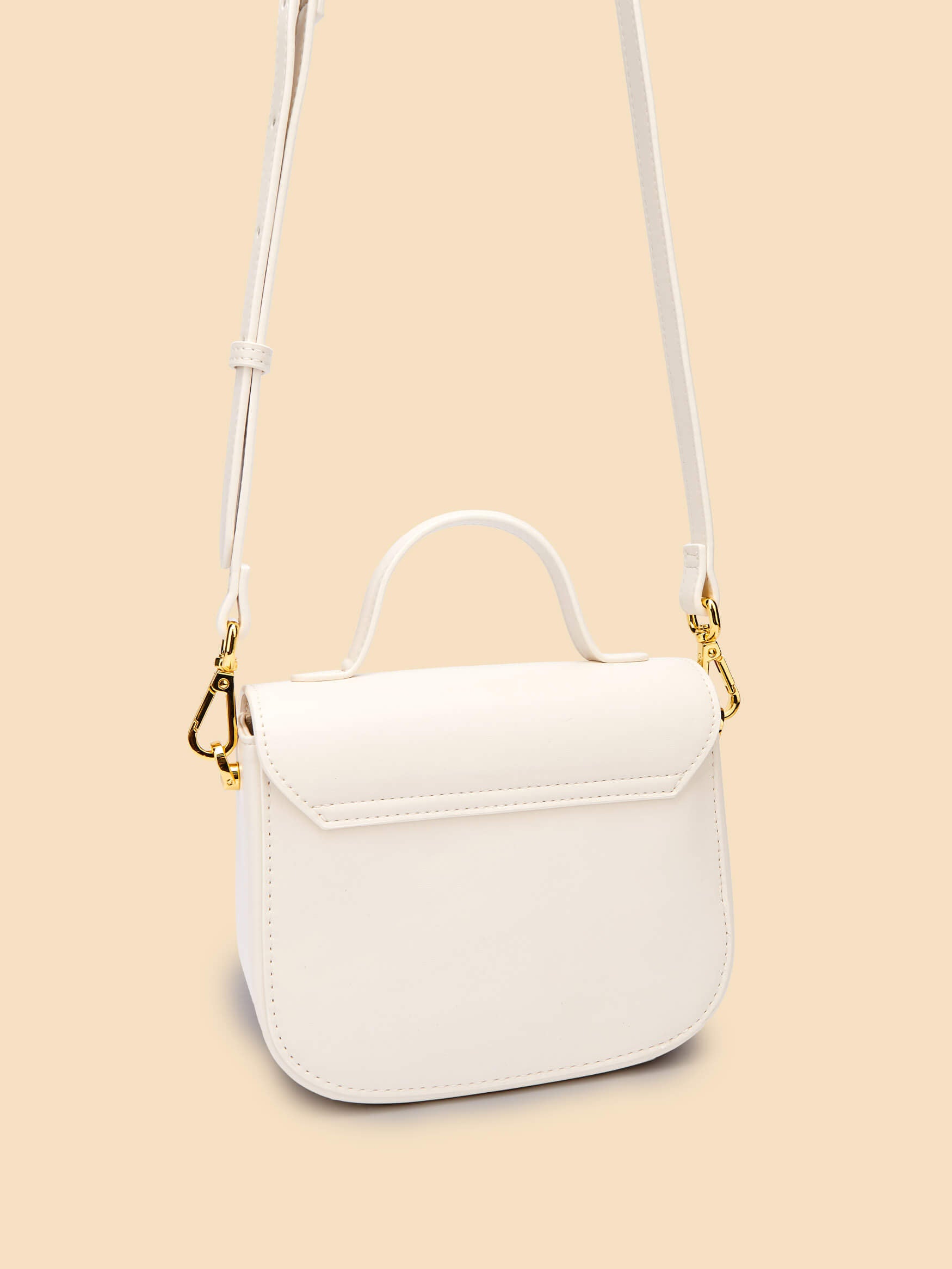 SINBONO Grace Top Handle Crossbody Bag Ivory