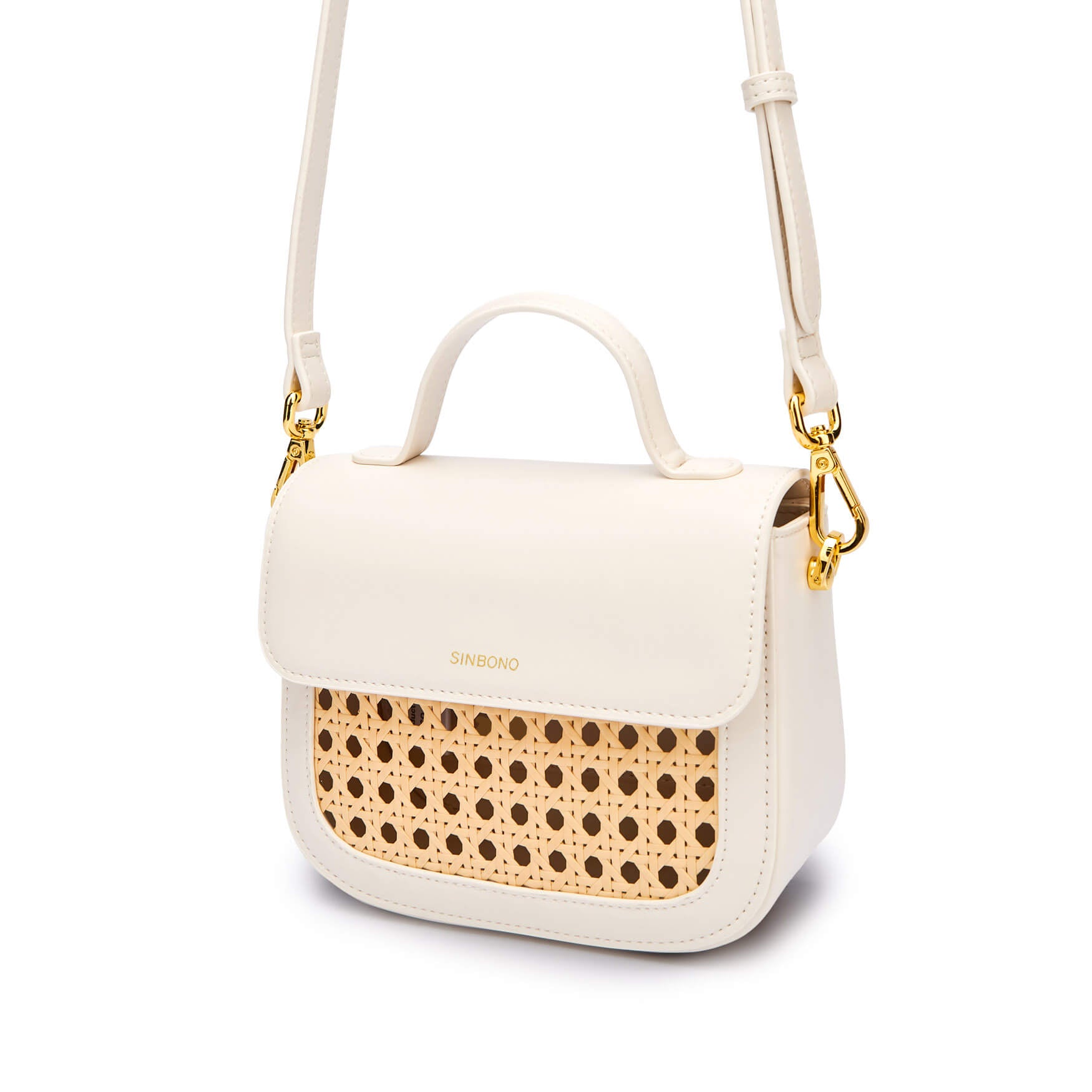 SINBONO Grace Top Handle Crossbody Bag Ivory