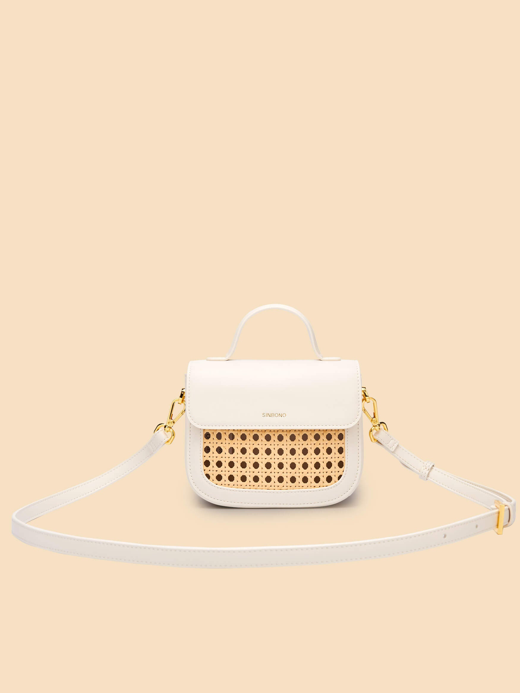 SINBONO Grace Top Handle Crossbody Bag Ivory