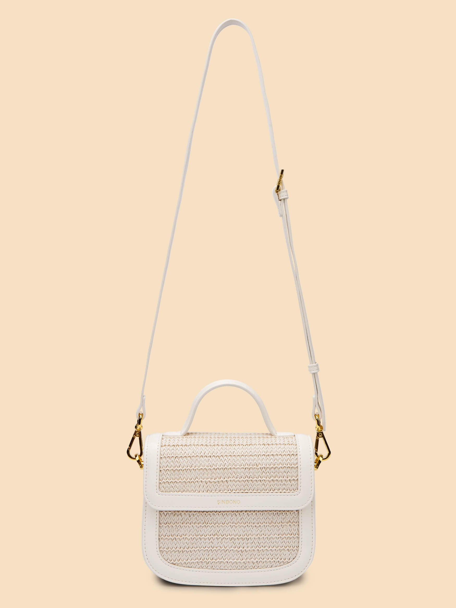 SINBONO Grace Top Handle Crossbody Bag White
