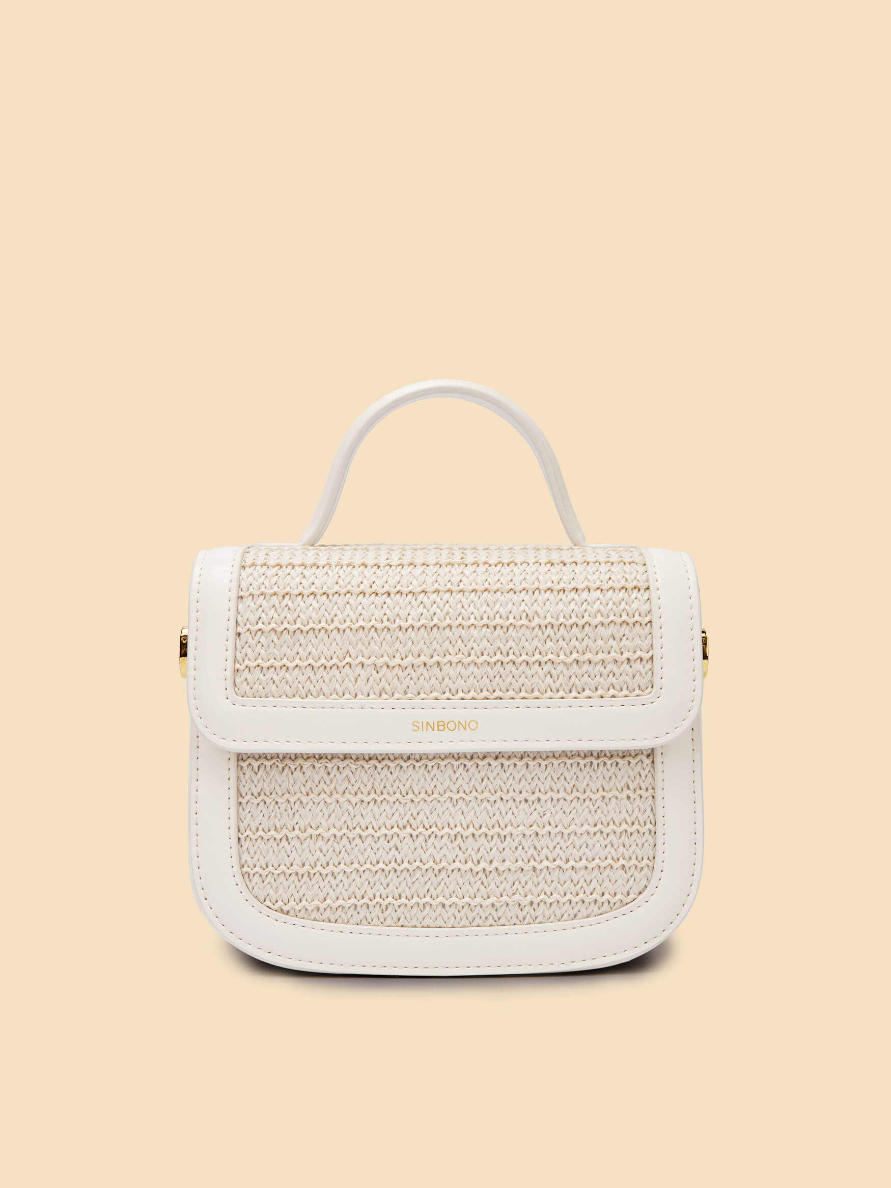 SINBONO Grace Top Handle Crossbody Bag White