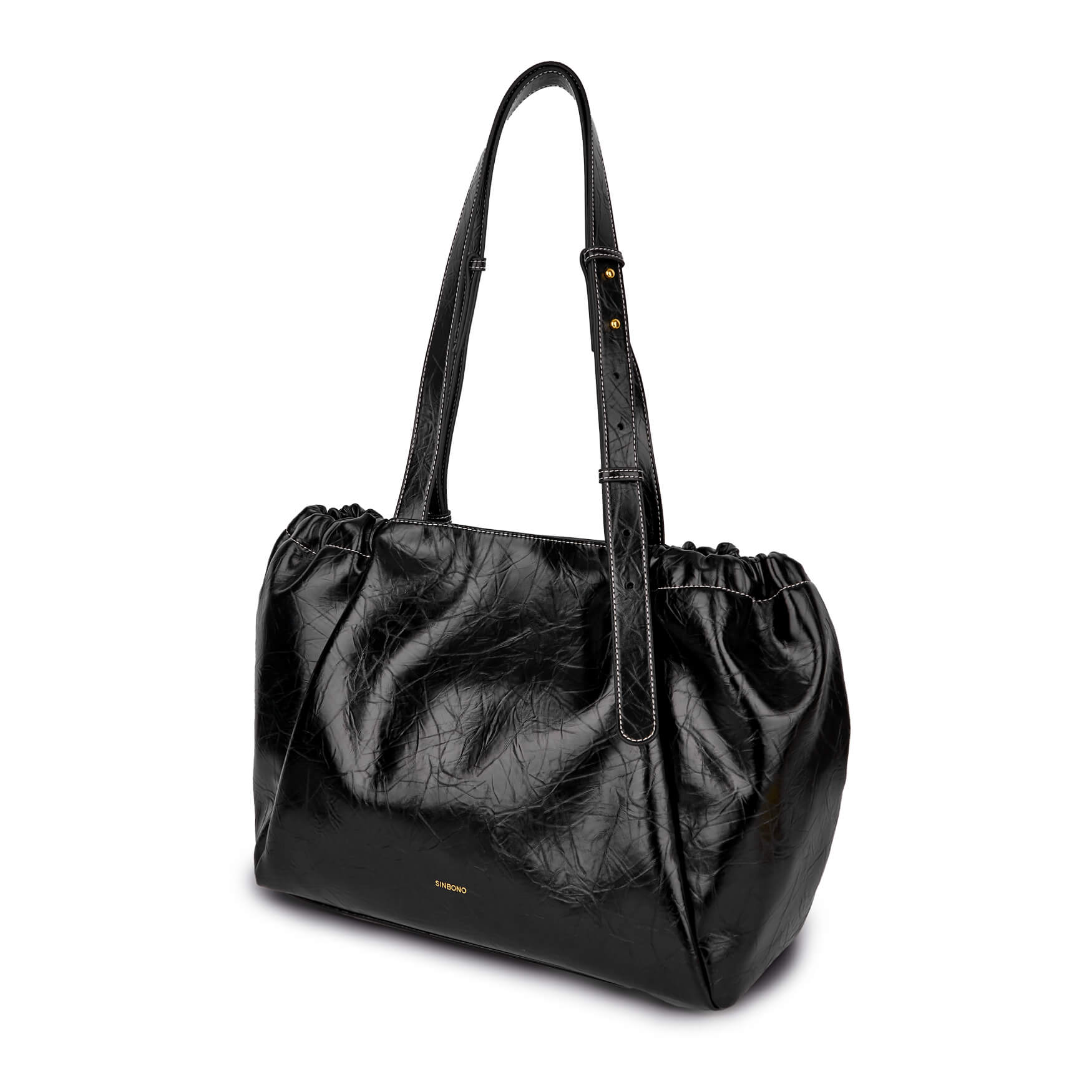 SINBONO Halle Hobo Tote Bag  Black