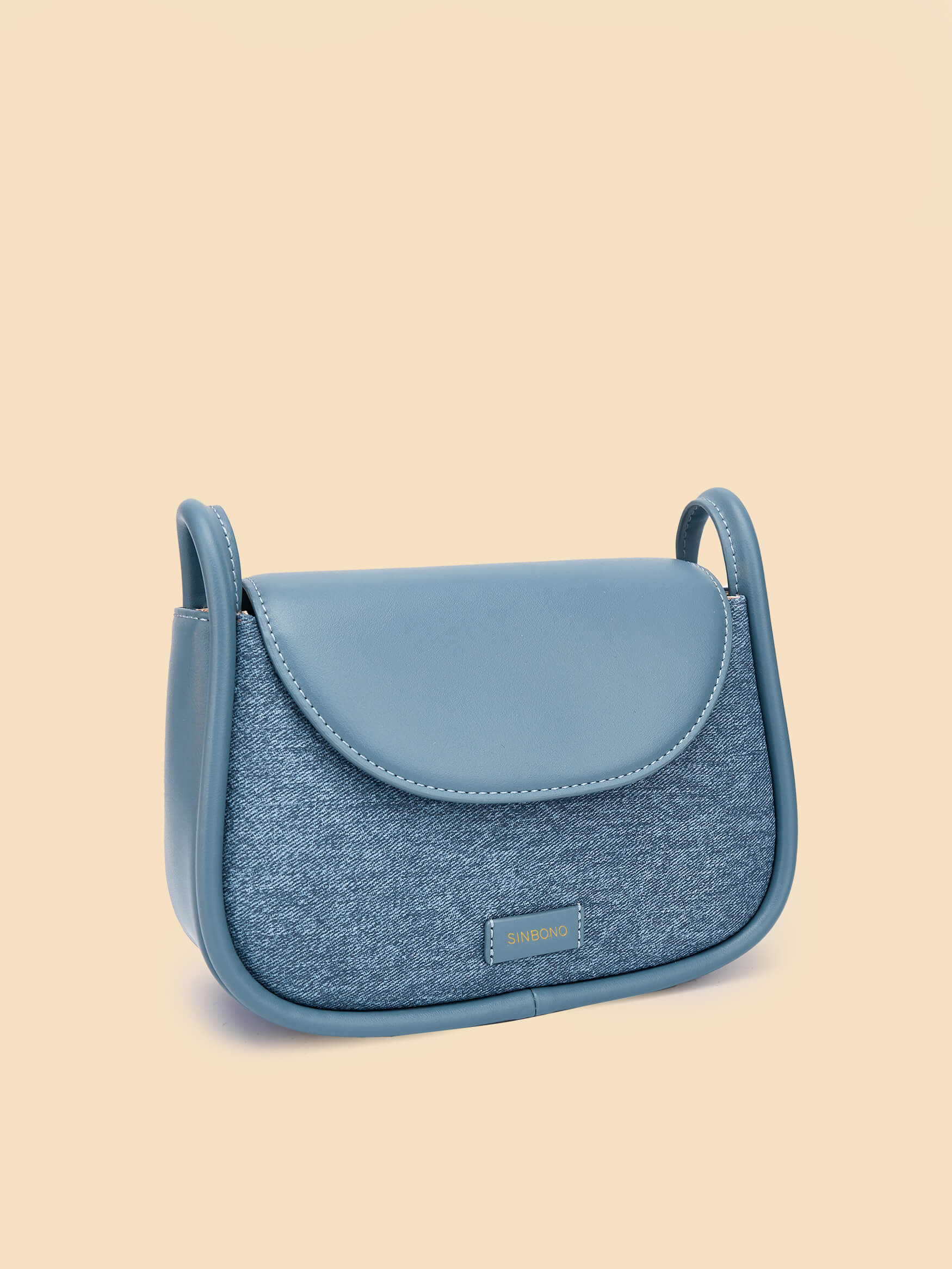 SINBONO Blue Crossbody Bag- High-quality Soft Vegan Leather Bag