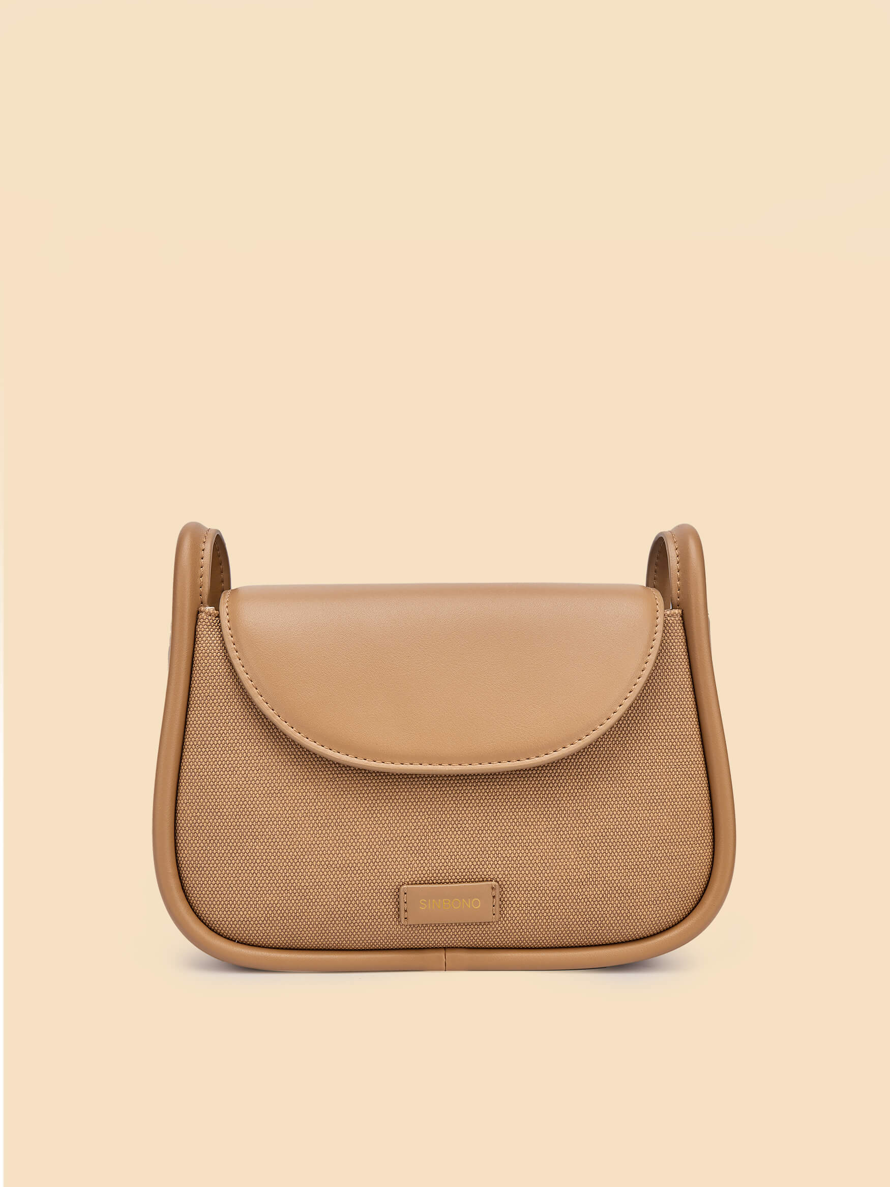 SINBONO Brown Crossbody Bag- High-quality Soft Vegan Leather Bag