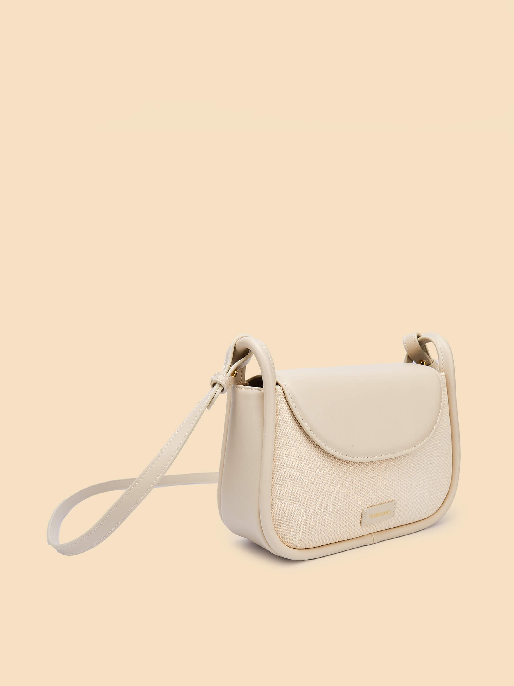 SINBONO Ivory Crossbody Bag- High-quality Soft Vegan Leather Bag