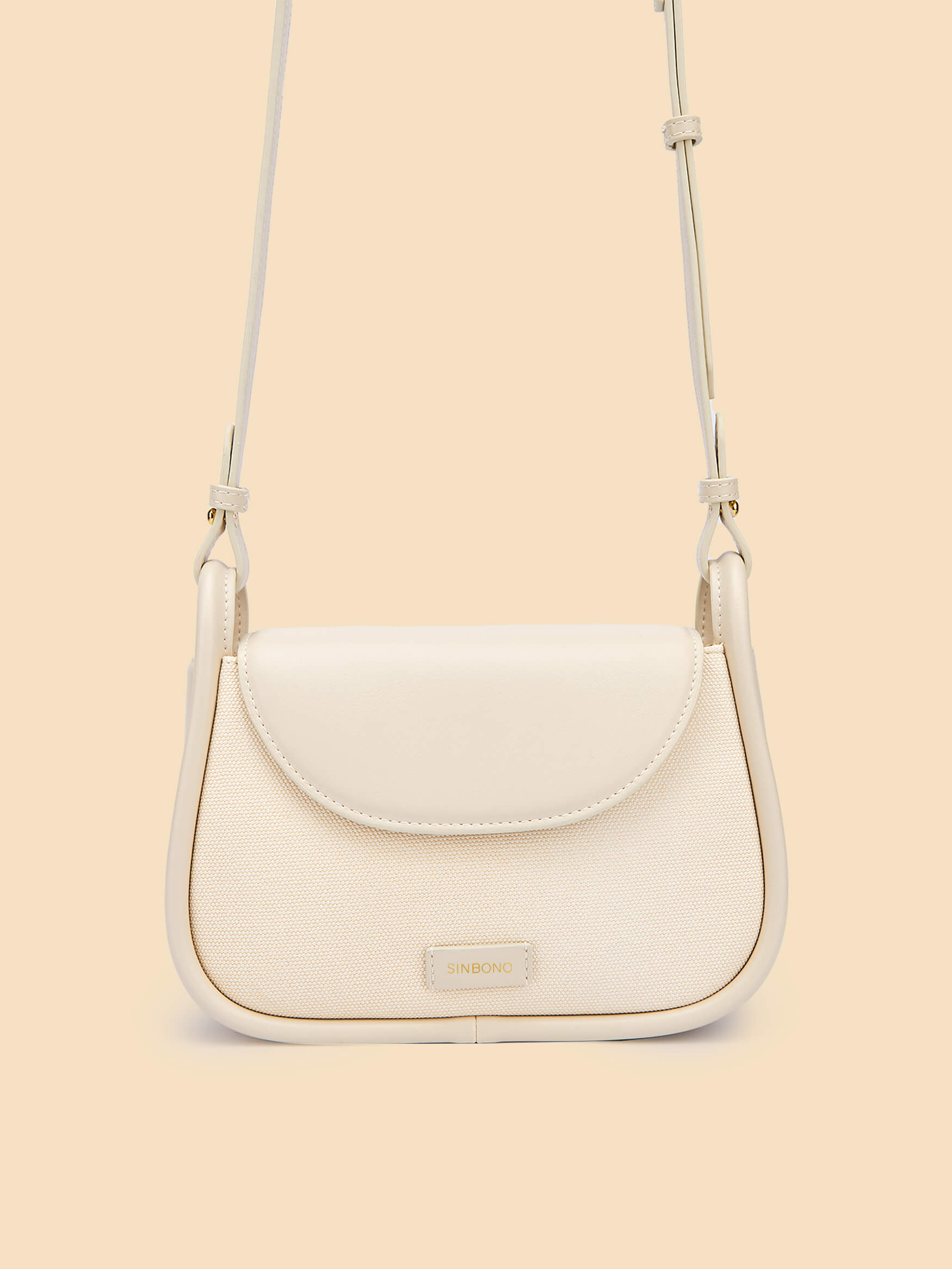 SINBONO Ivory Crossbody Bag- High-quality Soft Vegan Leather Bag
