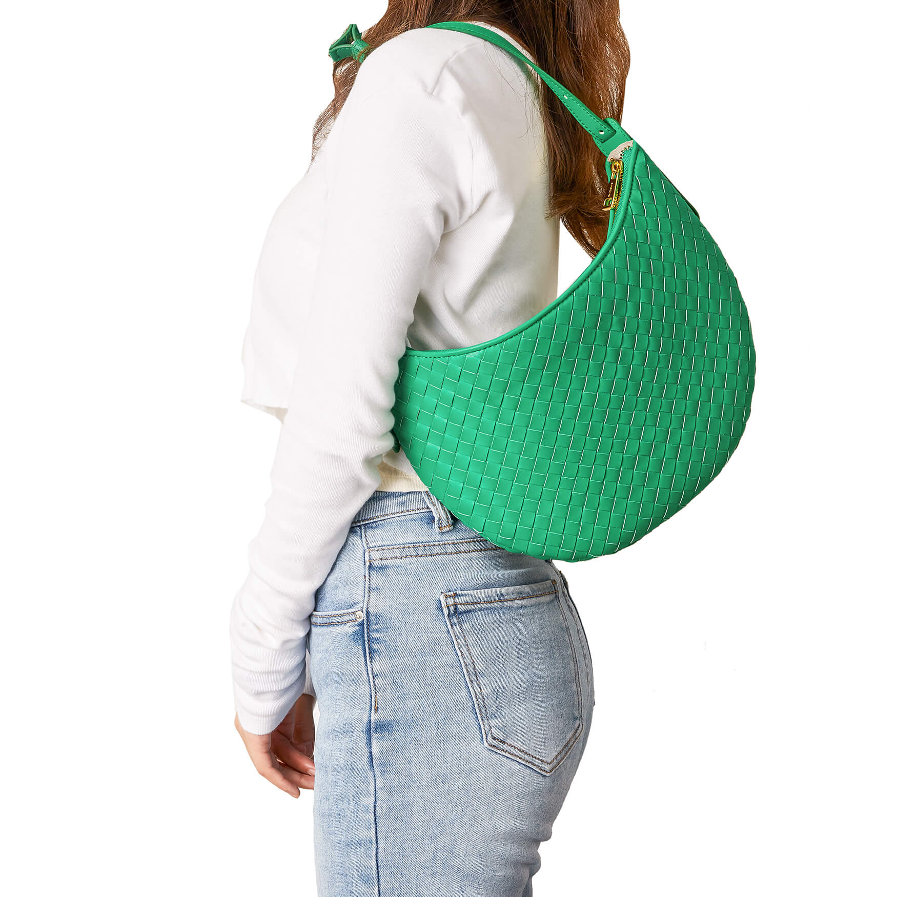 SINBONO Joy Top Handle Shoulder Bag Green