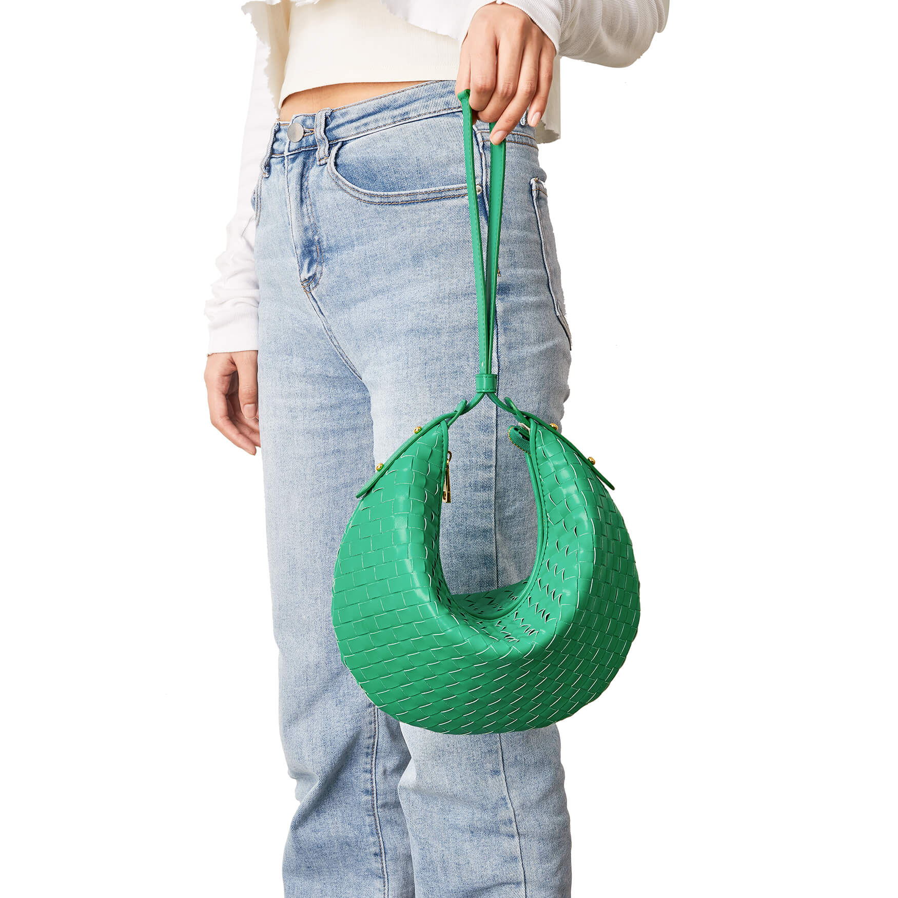 SINBONO Joy Top Handle Shoulder Bag Green