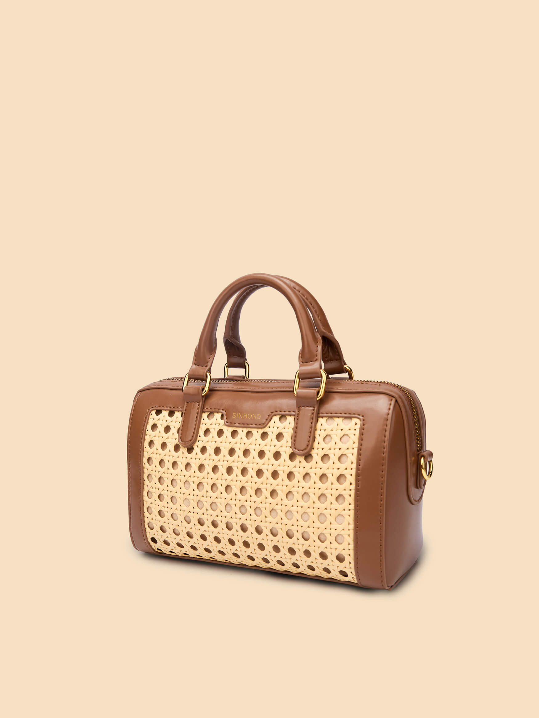 SINBONO Juliet Top Handle Crossbody Bag Brown