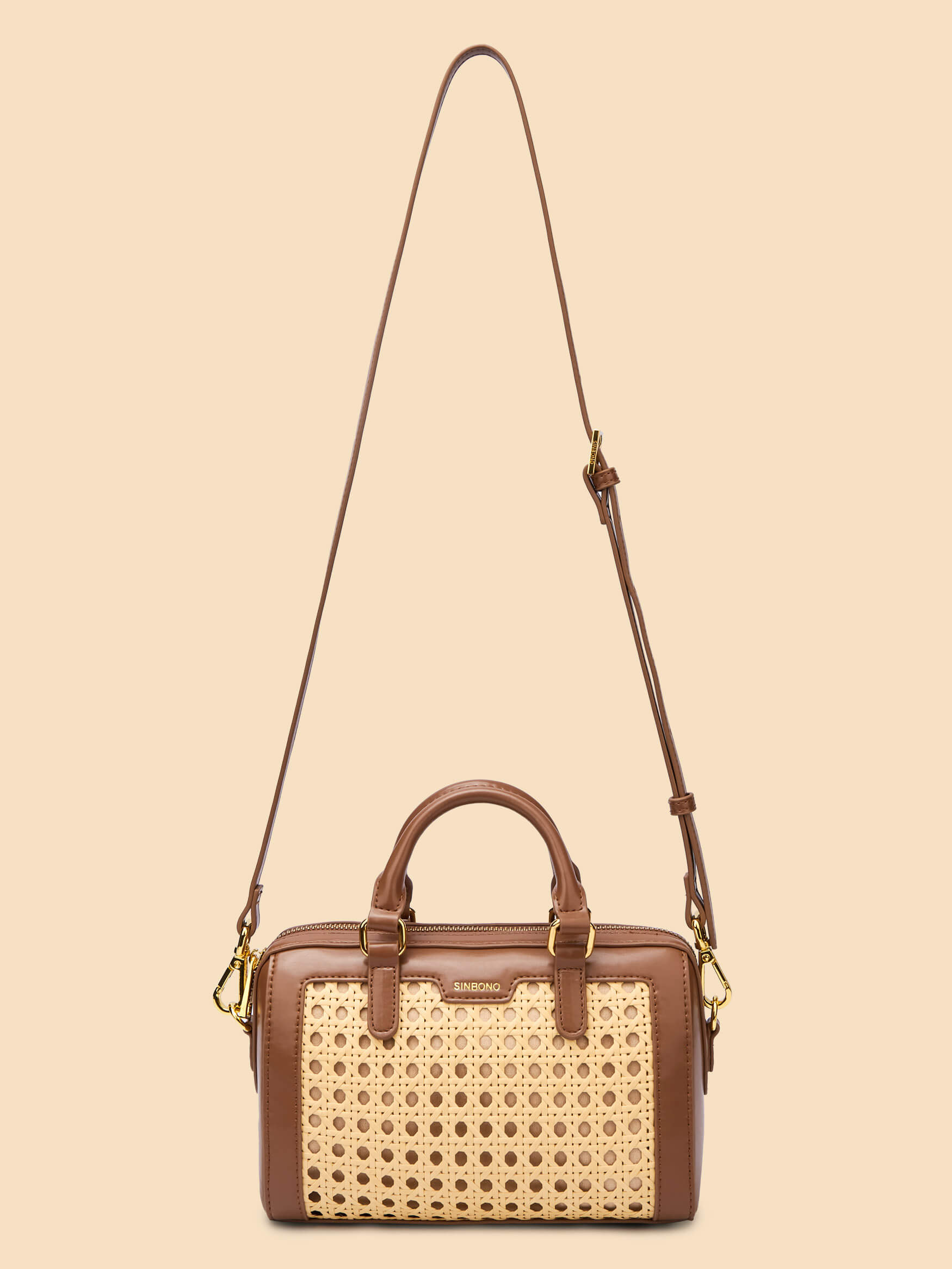 SINBONO Juliet Top Handle Crossbody Bag Brown