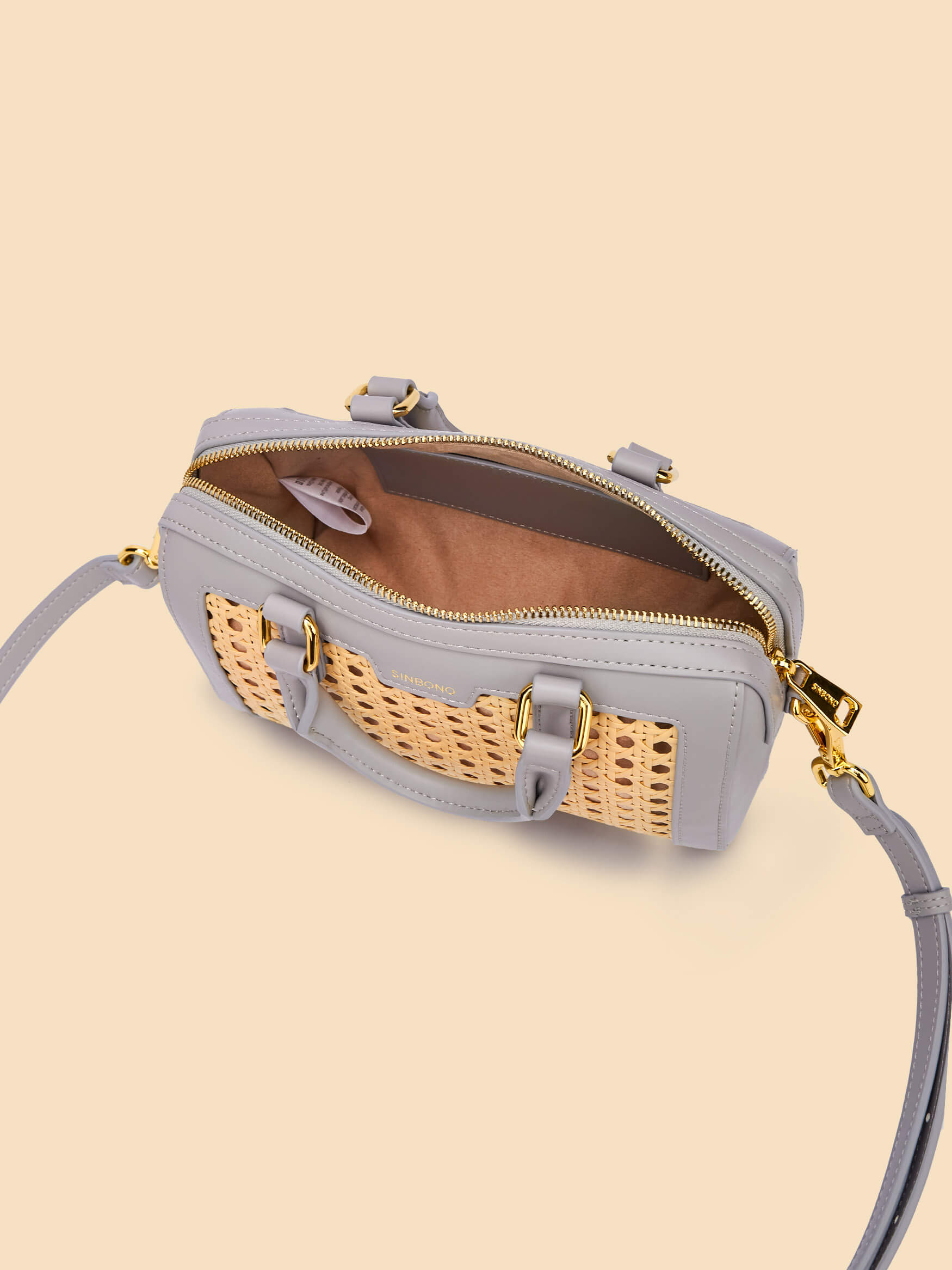 SINBONO Juliet Top Handle Crossbody Bag Gray