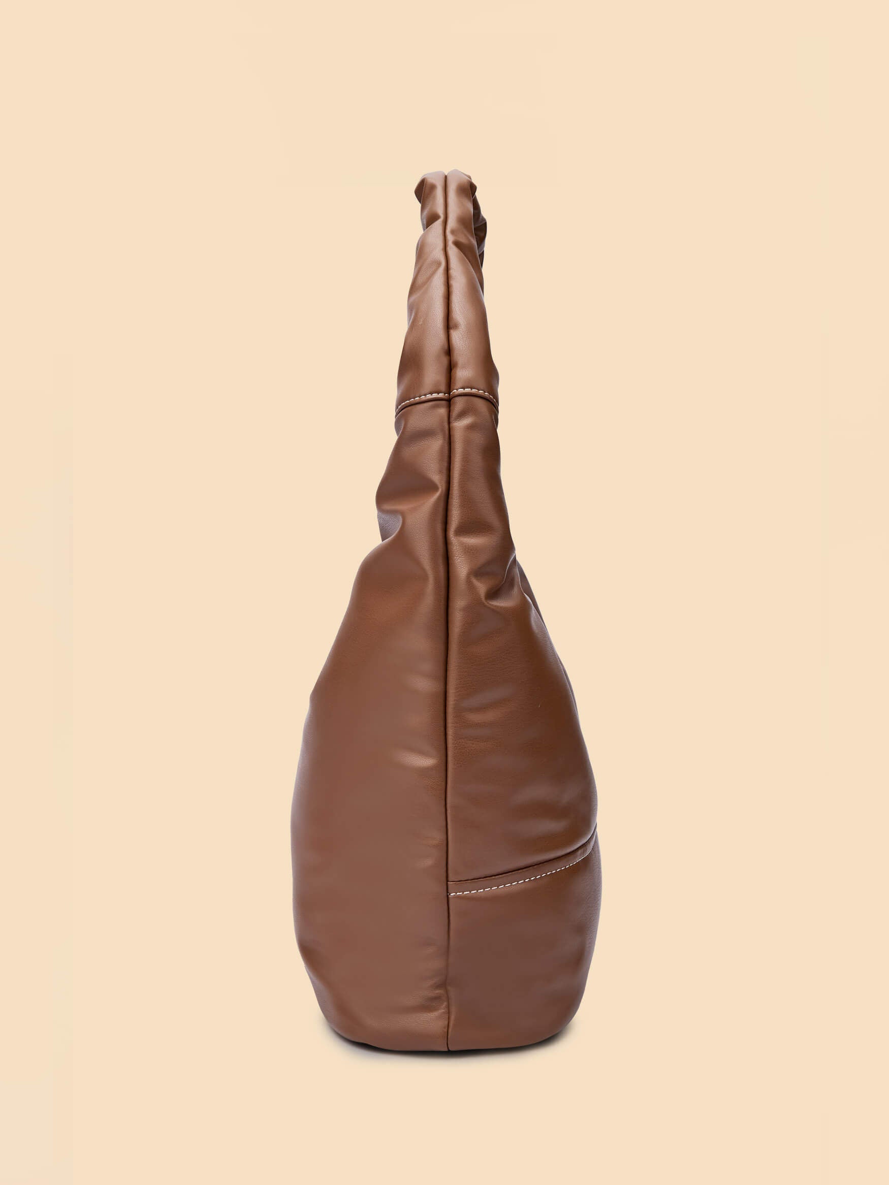 SINBONO Medium Berry Hobo Shoulder Bag Brown