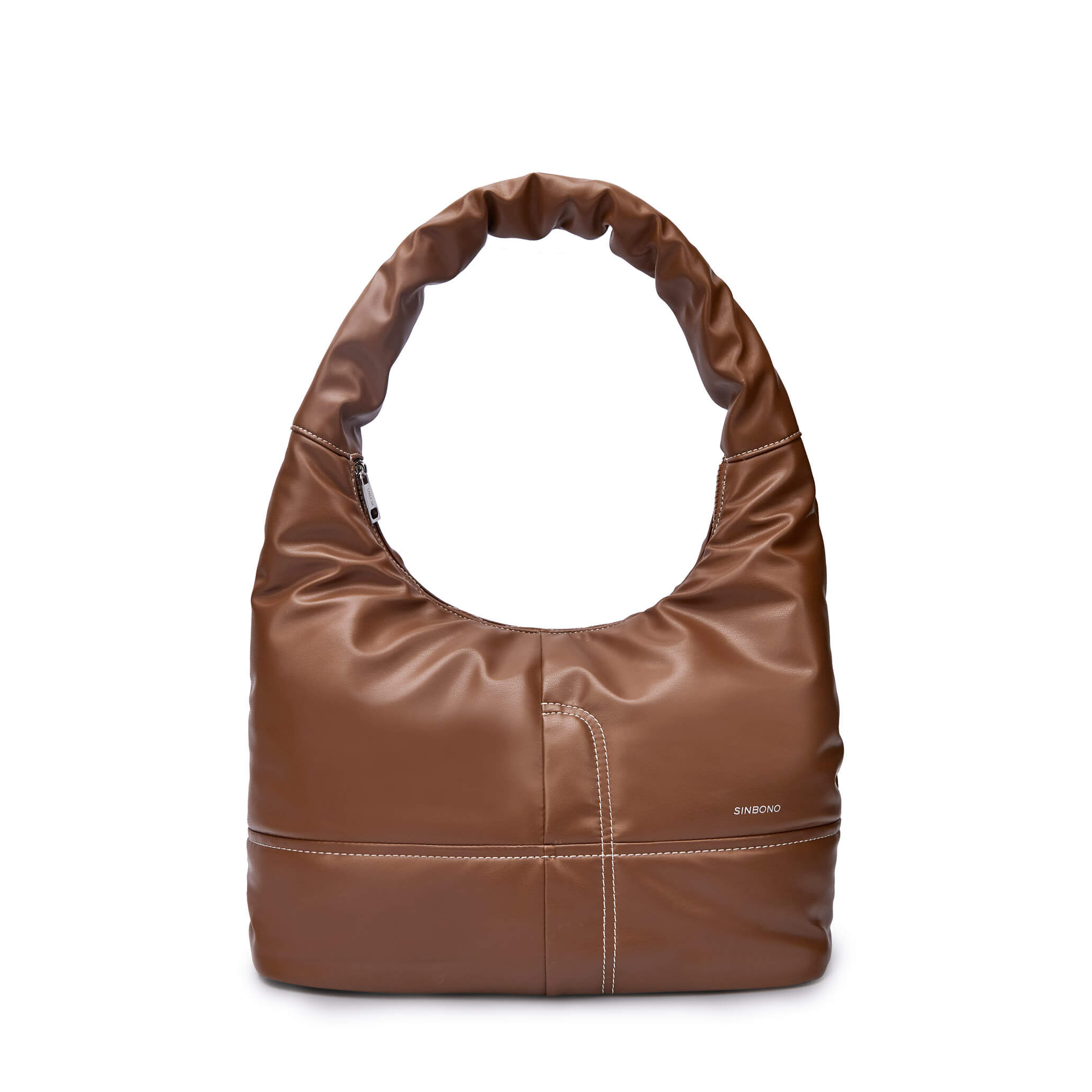 SINBONO Medium Berry Hobo Shoulder Bag Brown