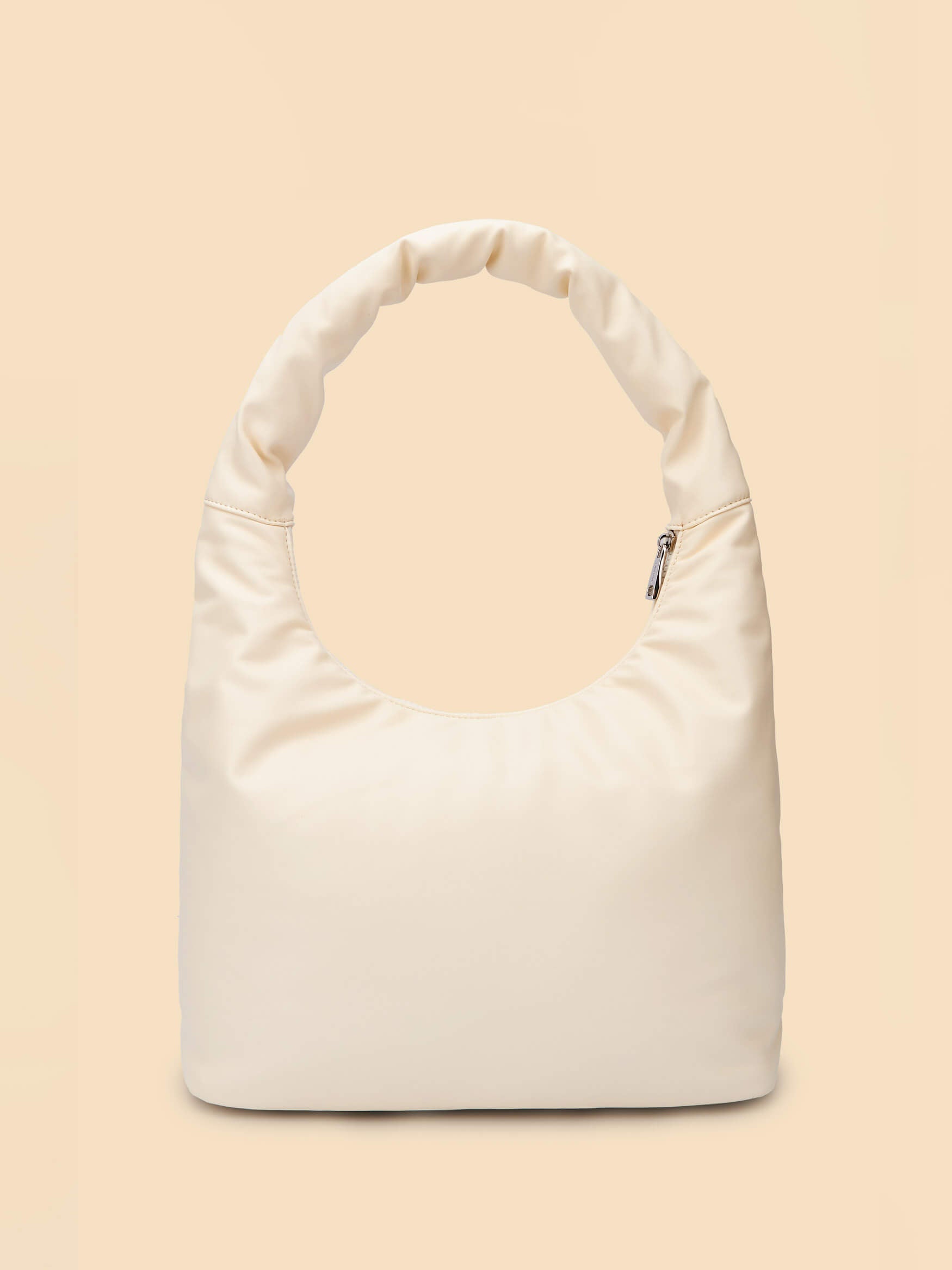 SINBONO Medium Berry Hobo Shoulder Bag  Ivory