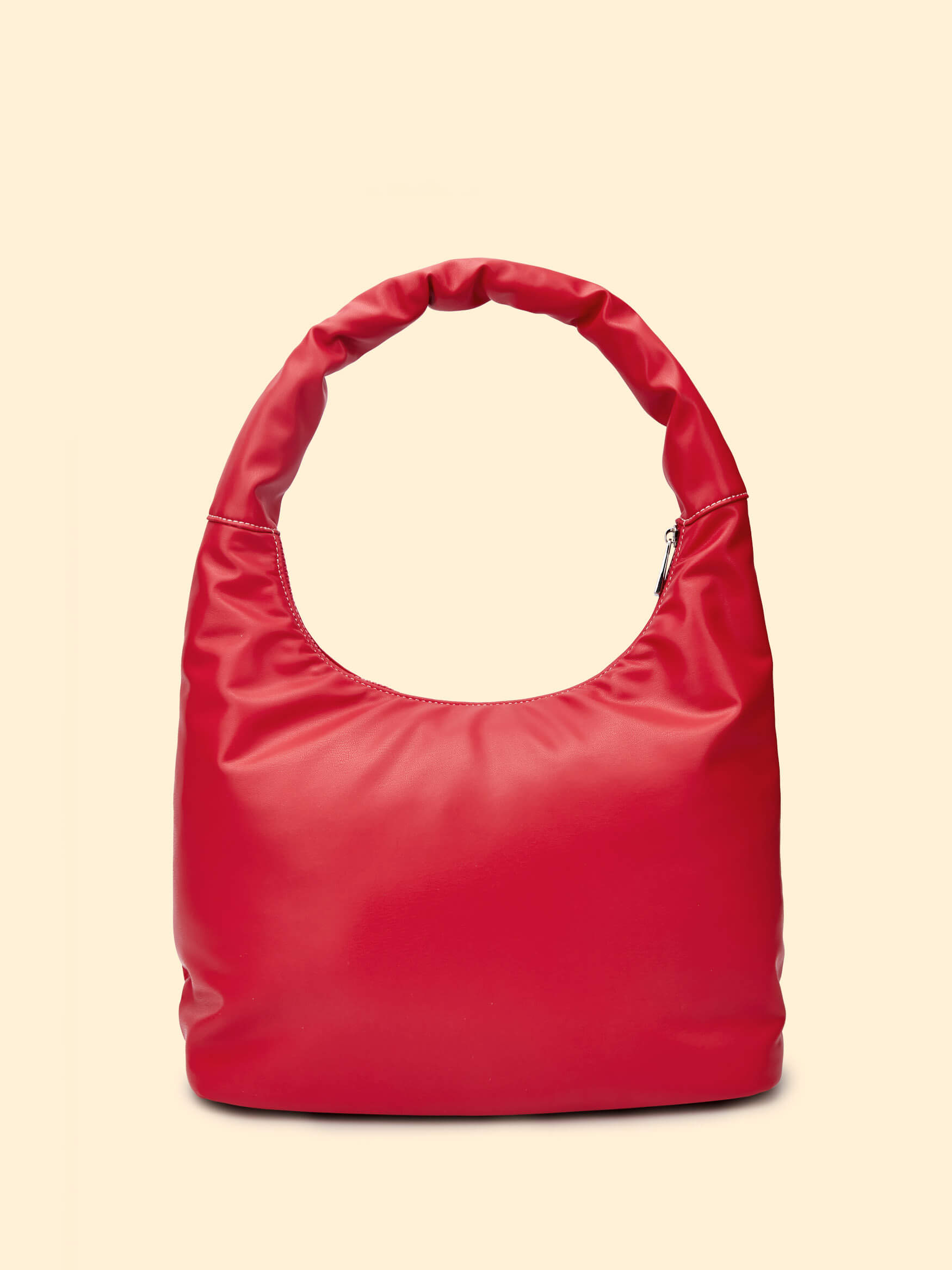 SINBONO Medium Berry Hobo Shoulder Bag Red